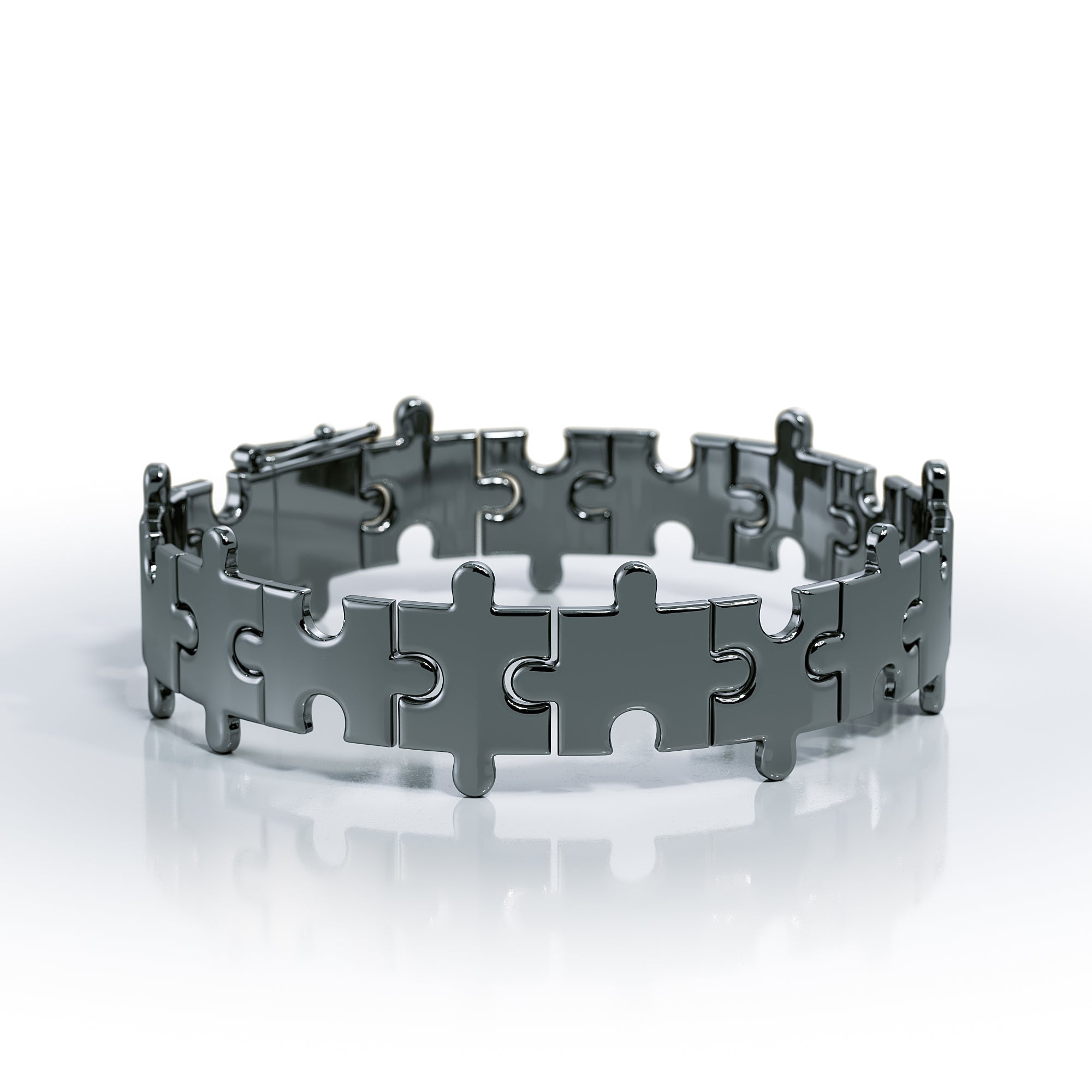 Puzzle Gold Bracelet by Valobra Jewelry | 1/4