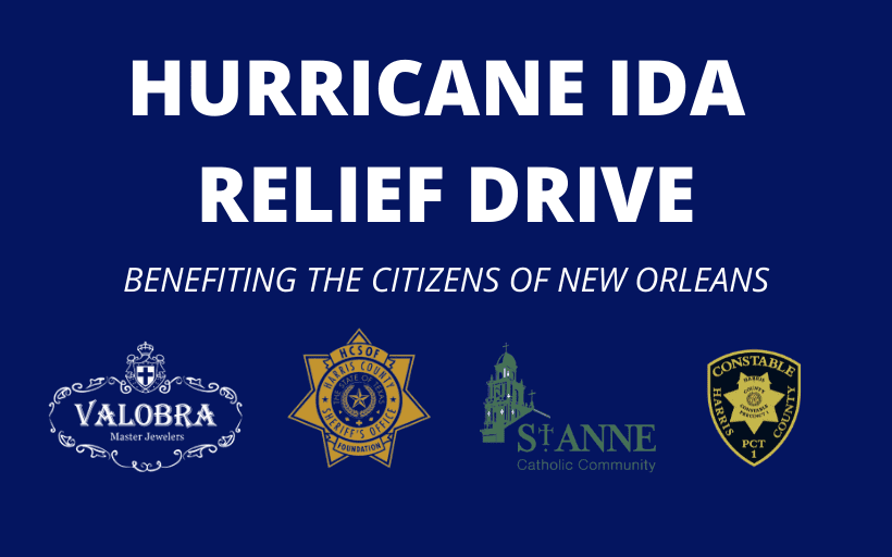 Hurricane Ida Relief Drive – Now Through Sept 15th