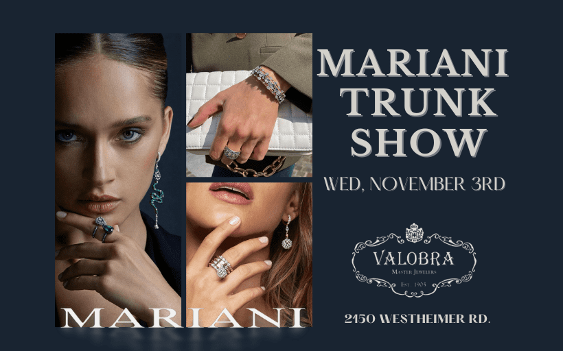 MARIANI TRUNK SHOW – NOV. 3RD
