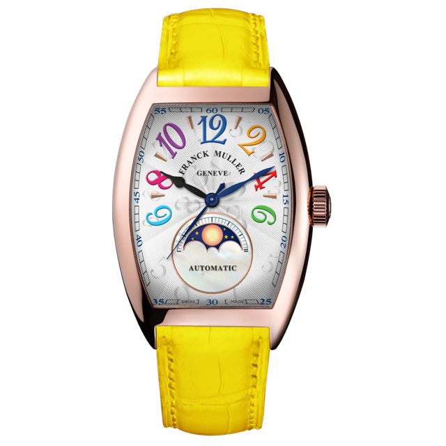 Cintrée Curvex, Retrograde Hours Moonphase, 2850 SC AT FO HR L COL DRM