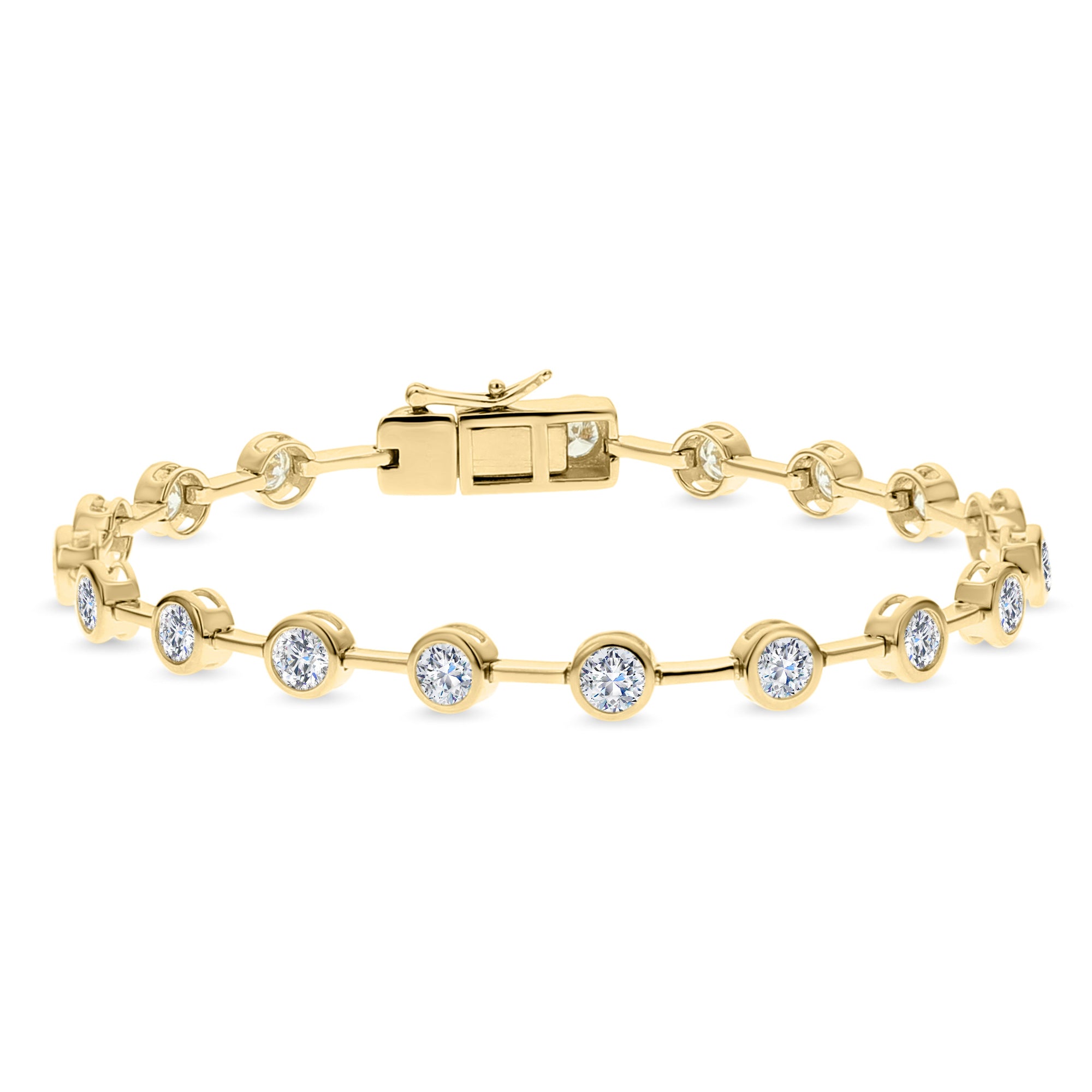 Round Diamond Bracelet-Yellow