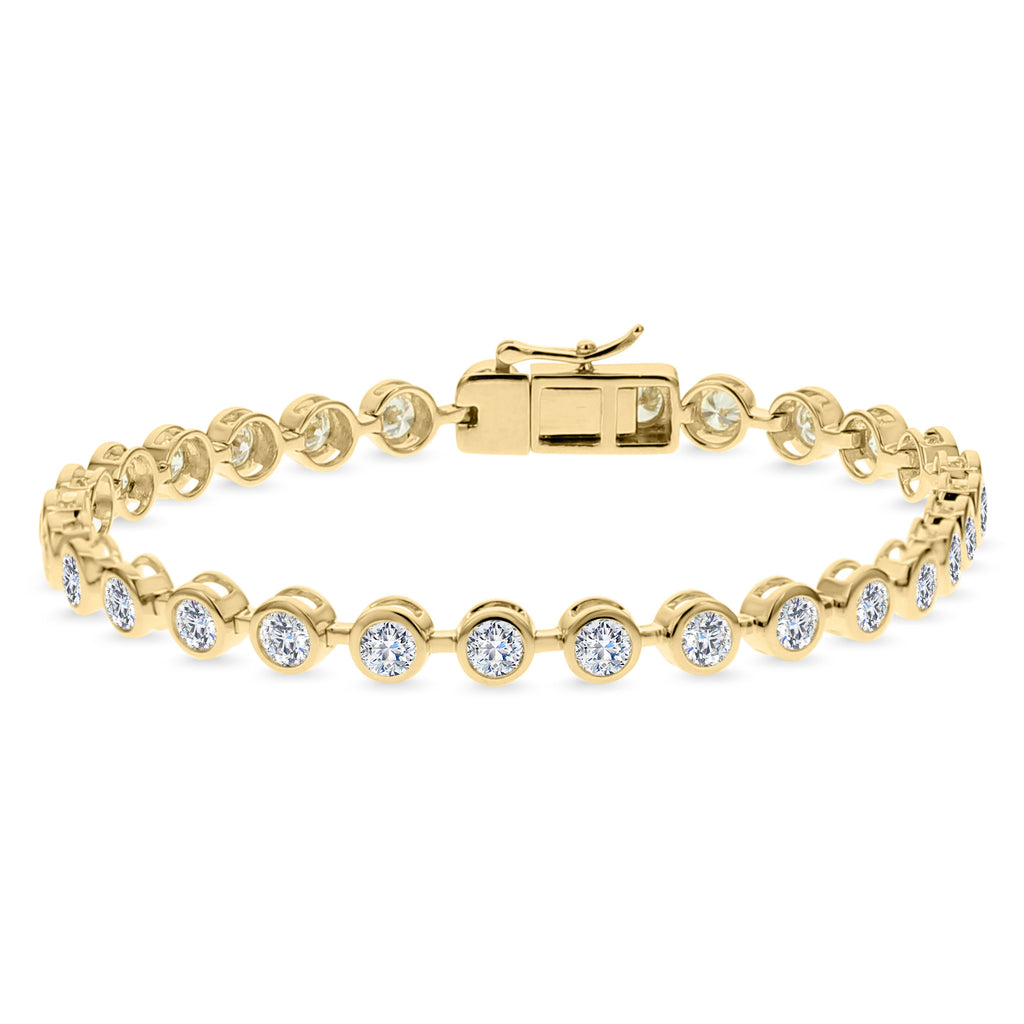 Round Diamond Bracelet-Yellow