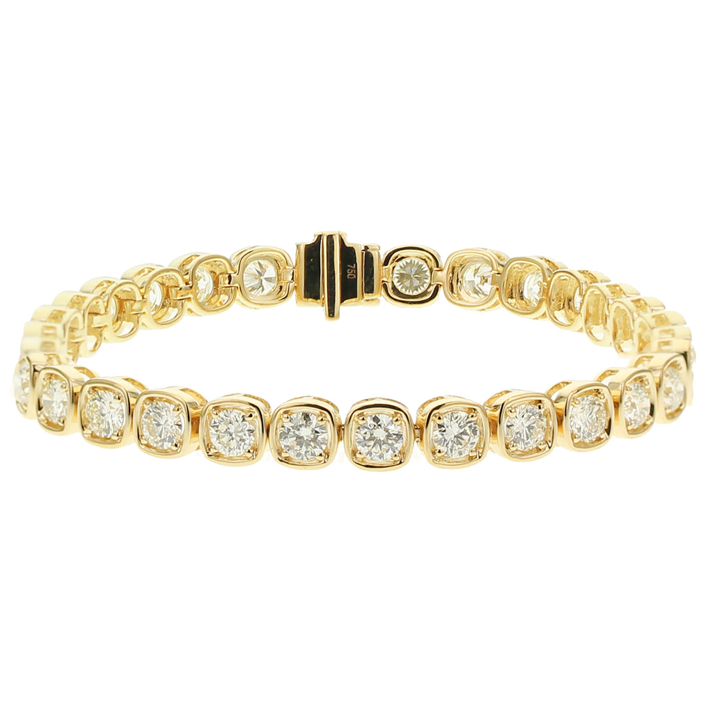 Round Diamond Bracelet-Yellow