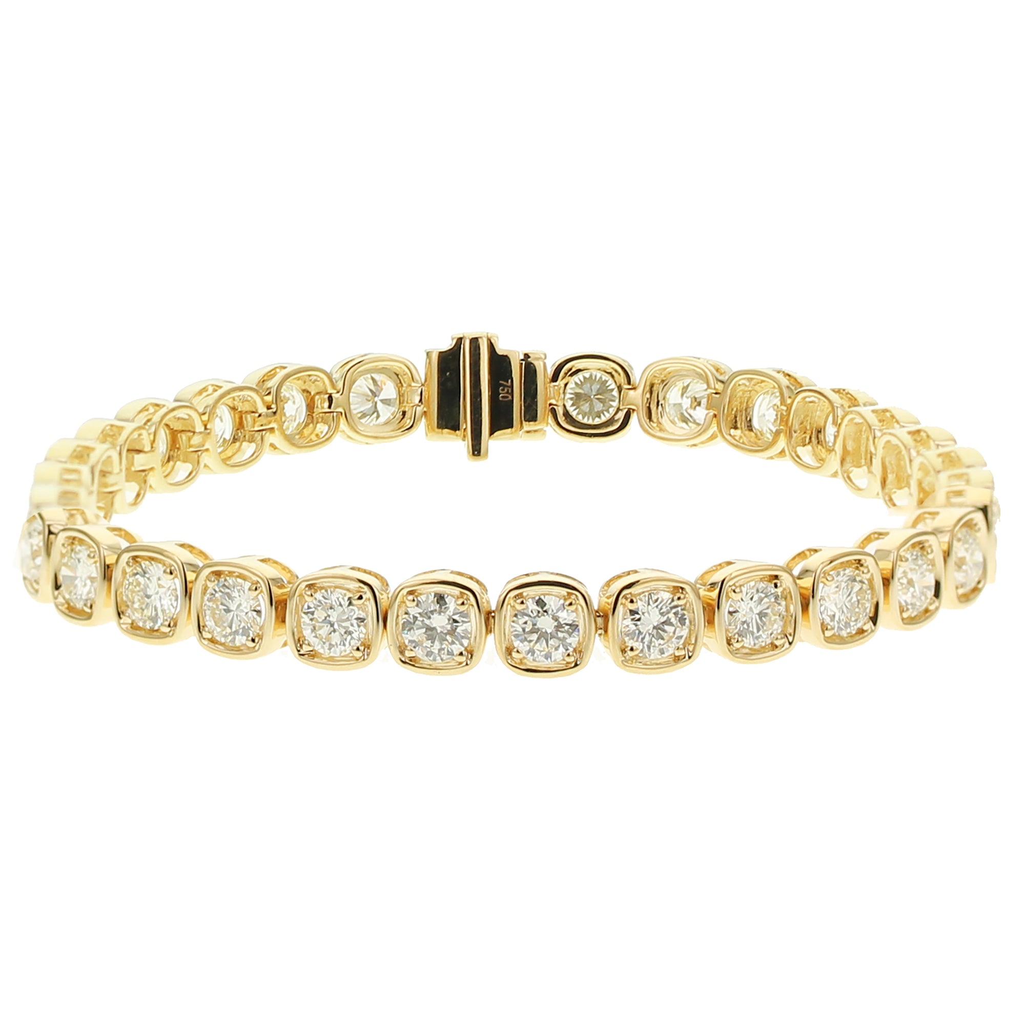 Round Diamond Bracelet-Yellow