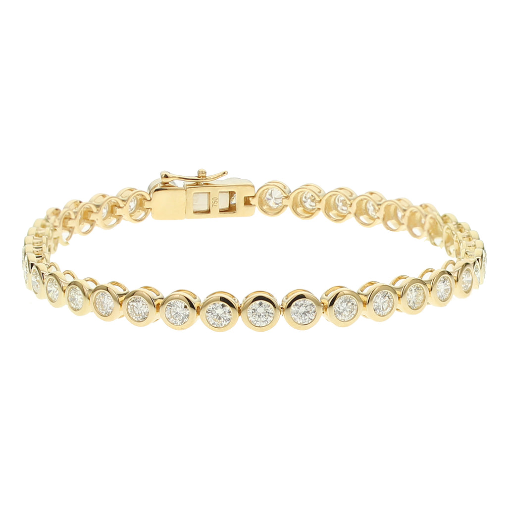 Round Diamond Bracelet-Yellow