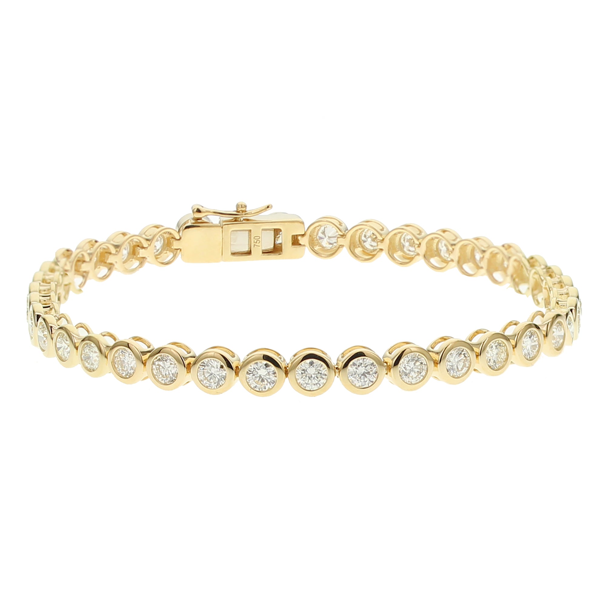 Round Diamond Bracelet-Yellow