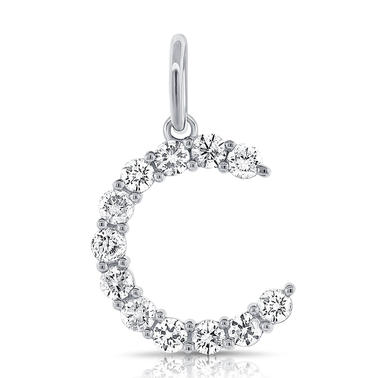 Personalized Diamond Initial Necklace, 14K