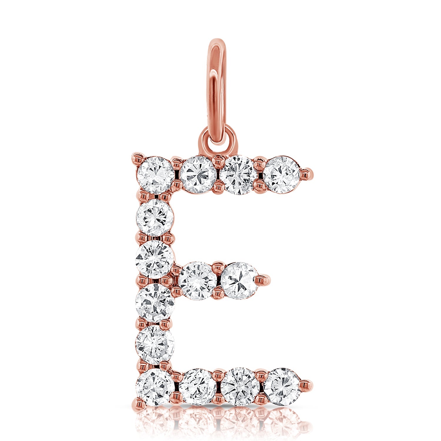 Personalized Diamond Initial Necklace, 14K