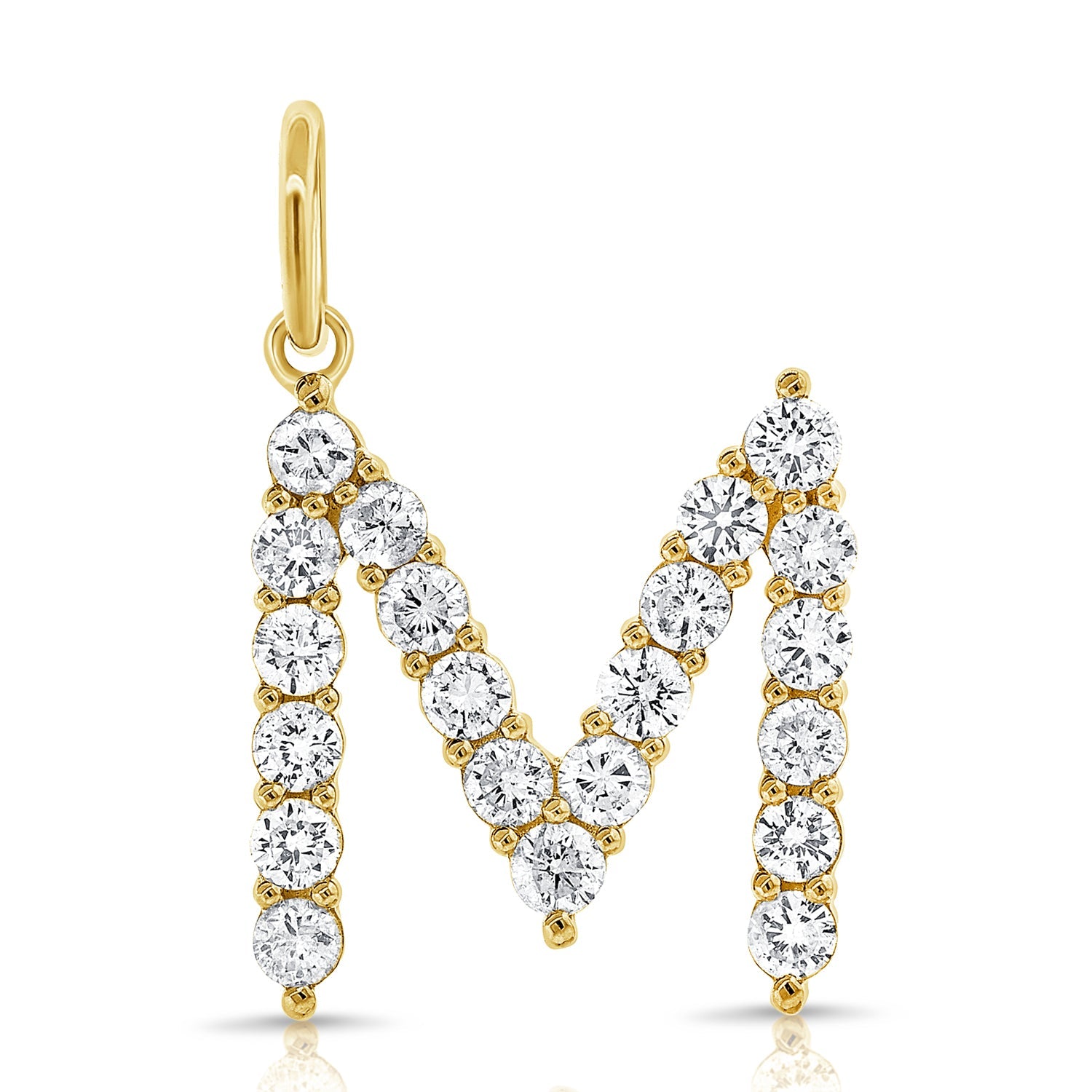 Personalized Diamond Initial Necklace, 14K