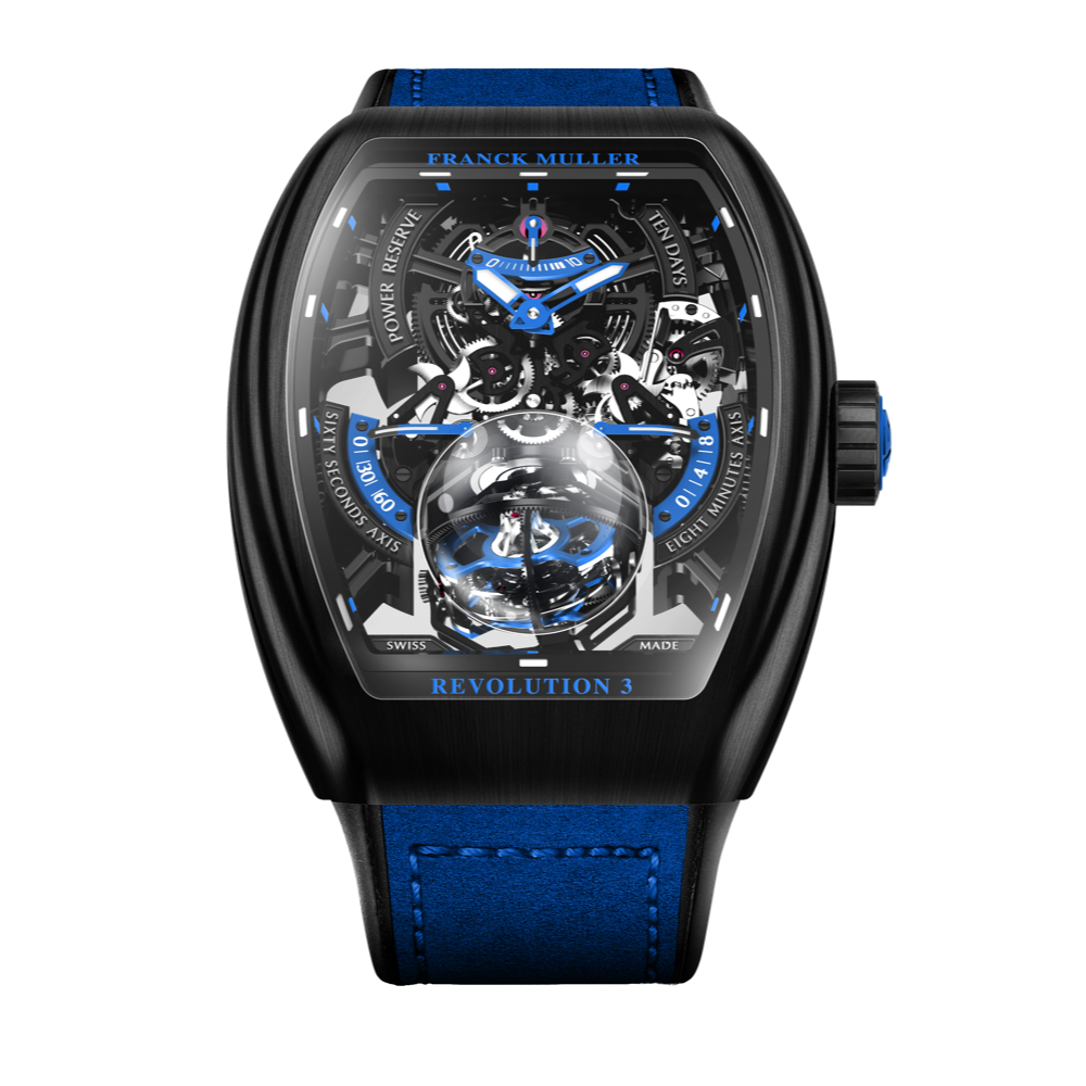 Revolution 3 Skeleton, The Triple Axis Tourbillon, V 50 REV3 PR SQT (BL)