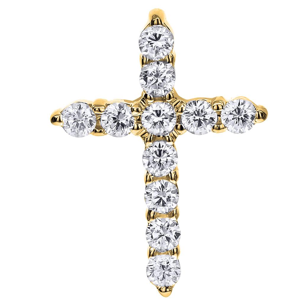 Round Diamond Charm-Yellow