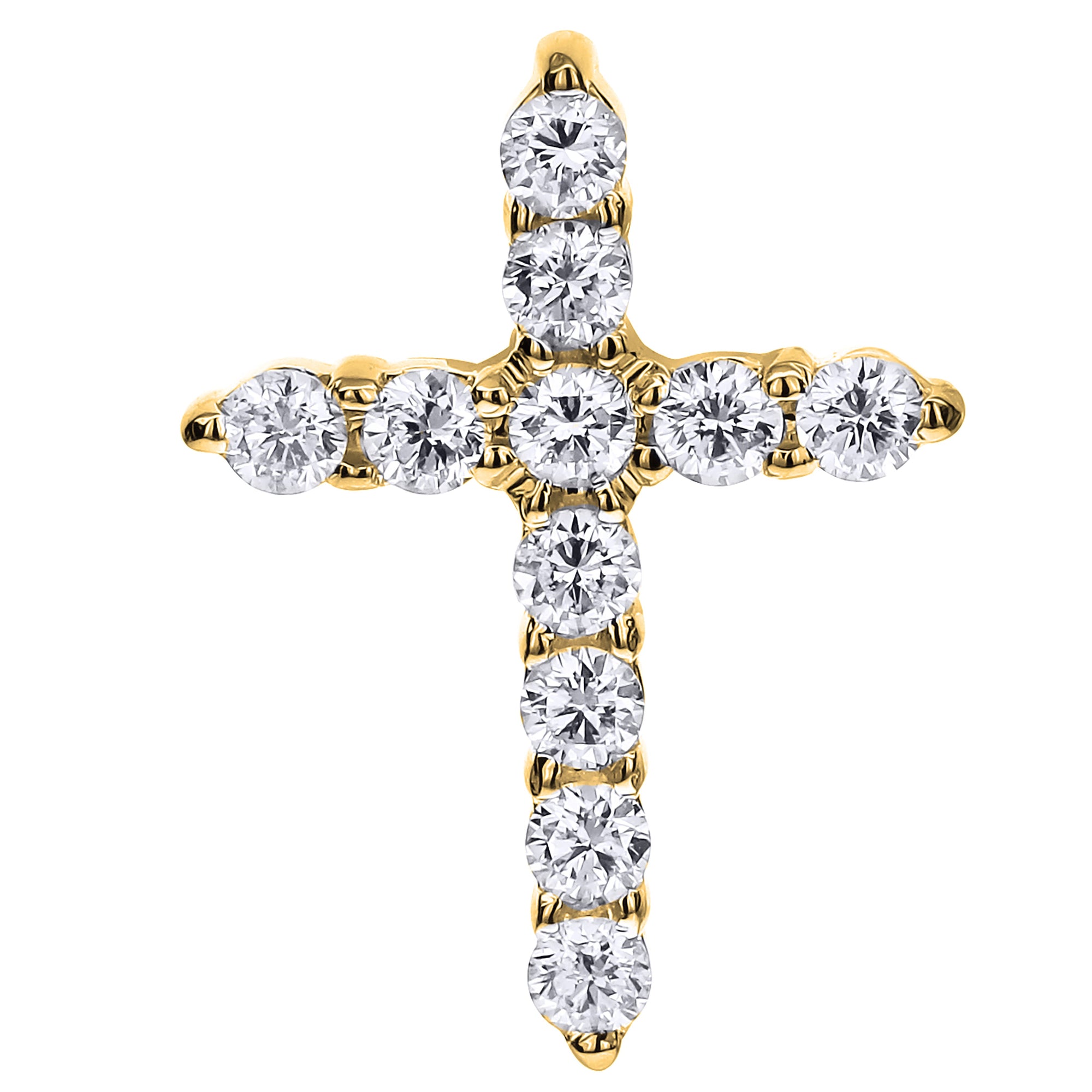 Round Diamond Charm-Yellow