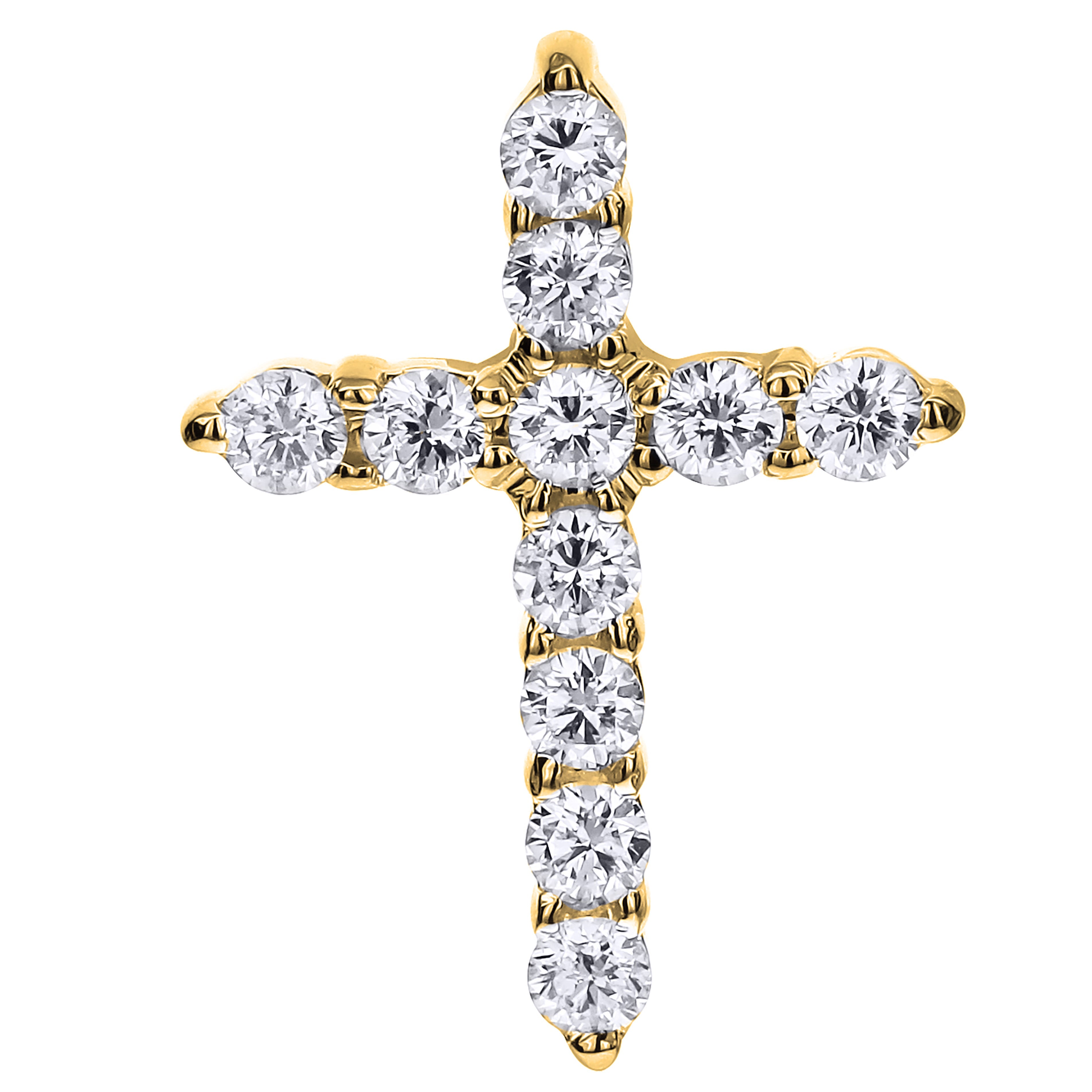 Round Diamond Charm-Yellow