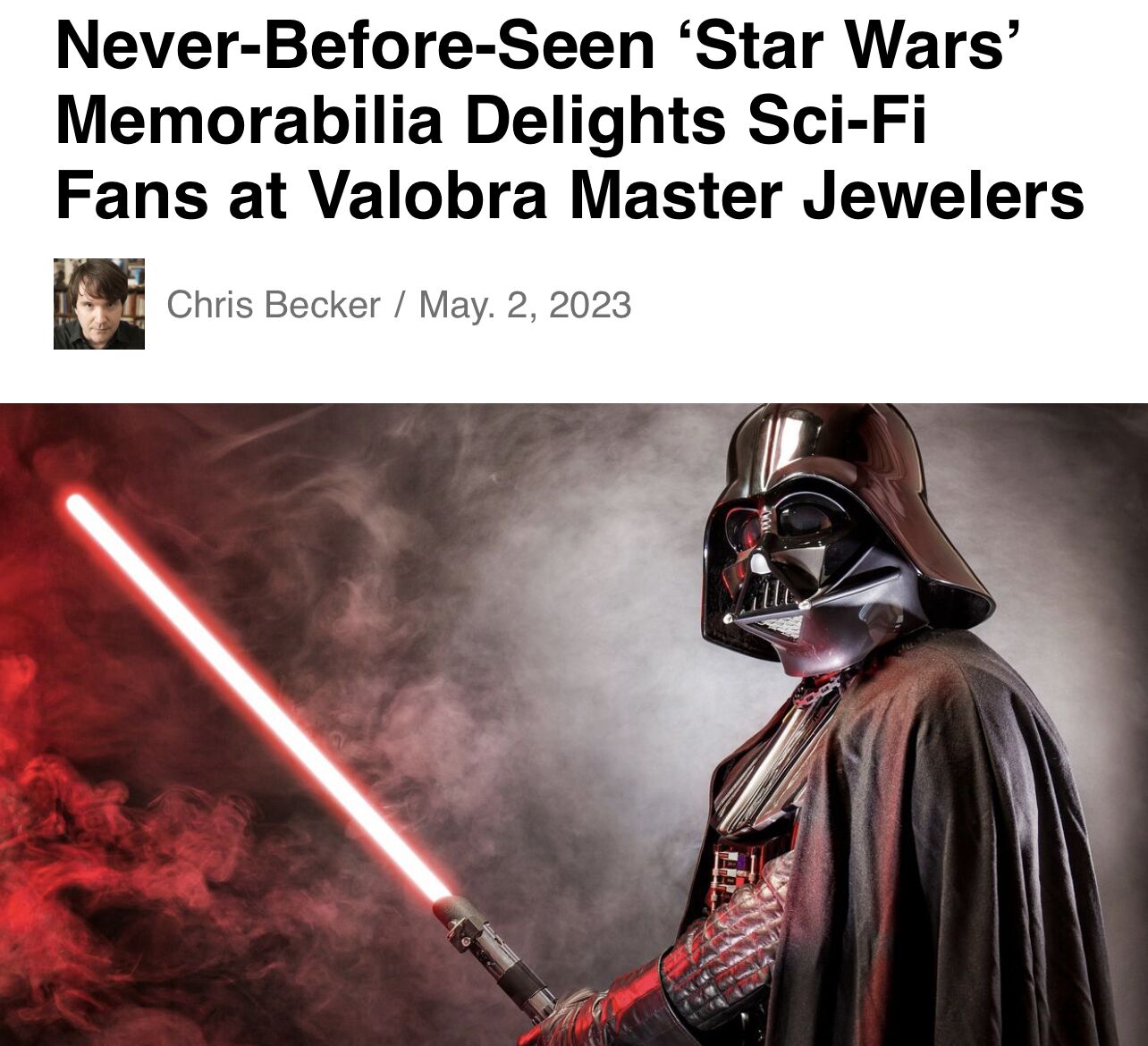 ‘Star Wars’ Memorabilia Delights Sci-Fi Fans at Valobra Master Jewelers – Houston City Book