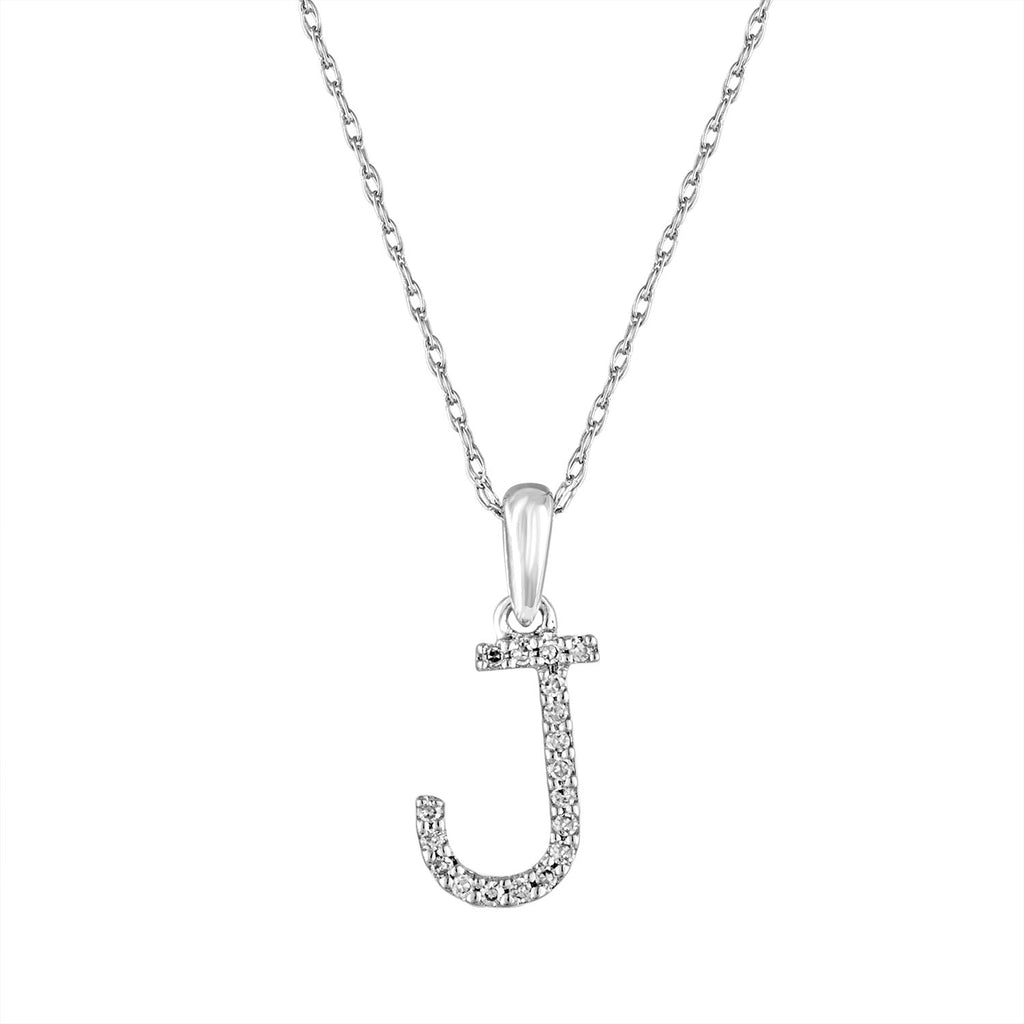 Diamond Initial Pendant Necklace, 14K