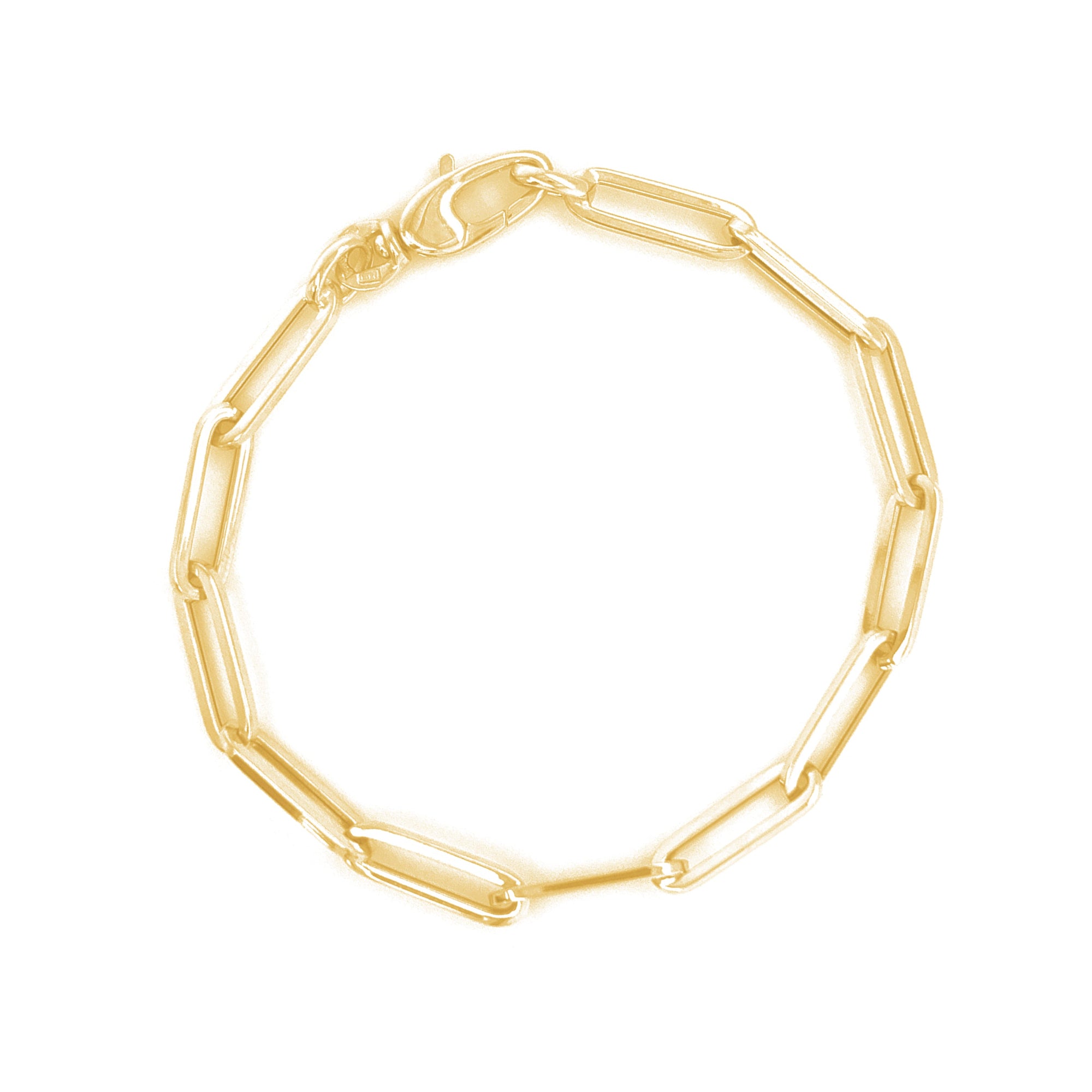 14K Yellow Gold Medium Link Chain Bracelet