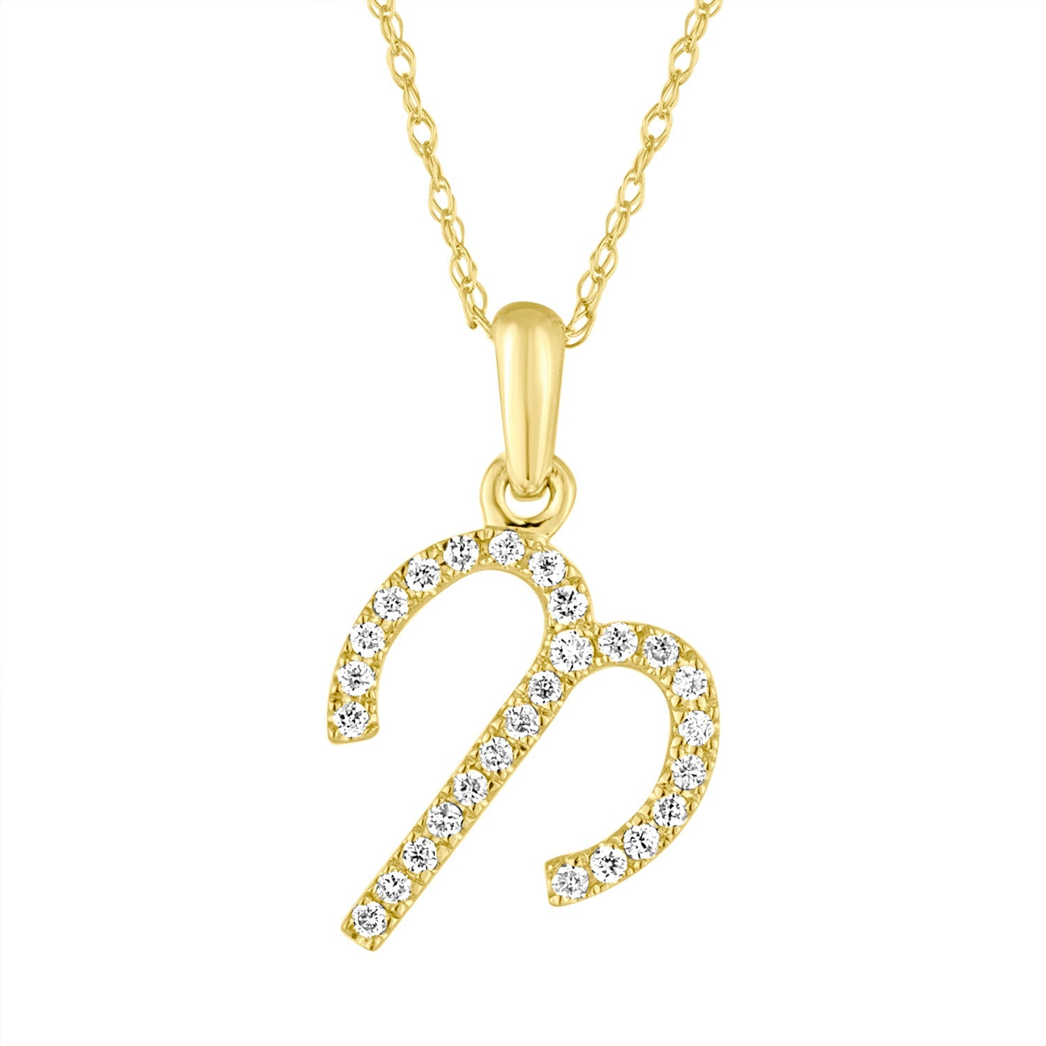 14K Gold Diamond Zodiac Necklace