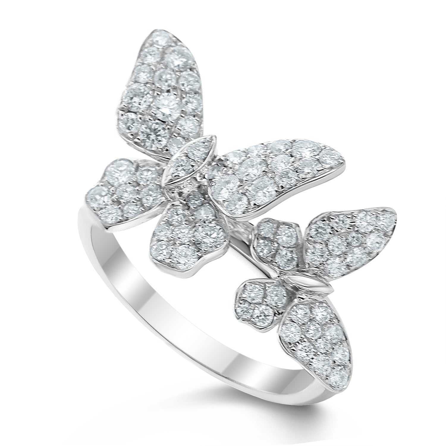 Butterfly Round Diamond Ring