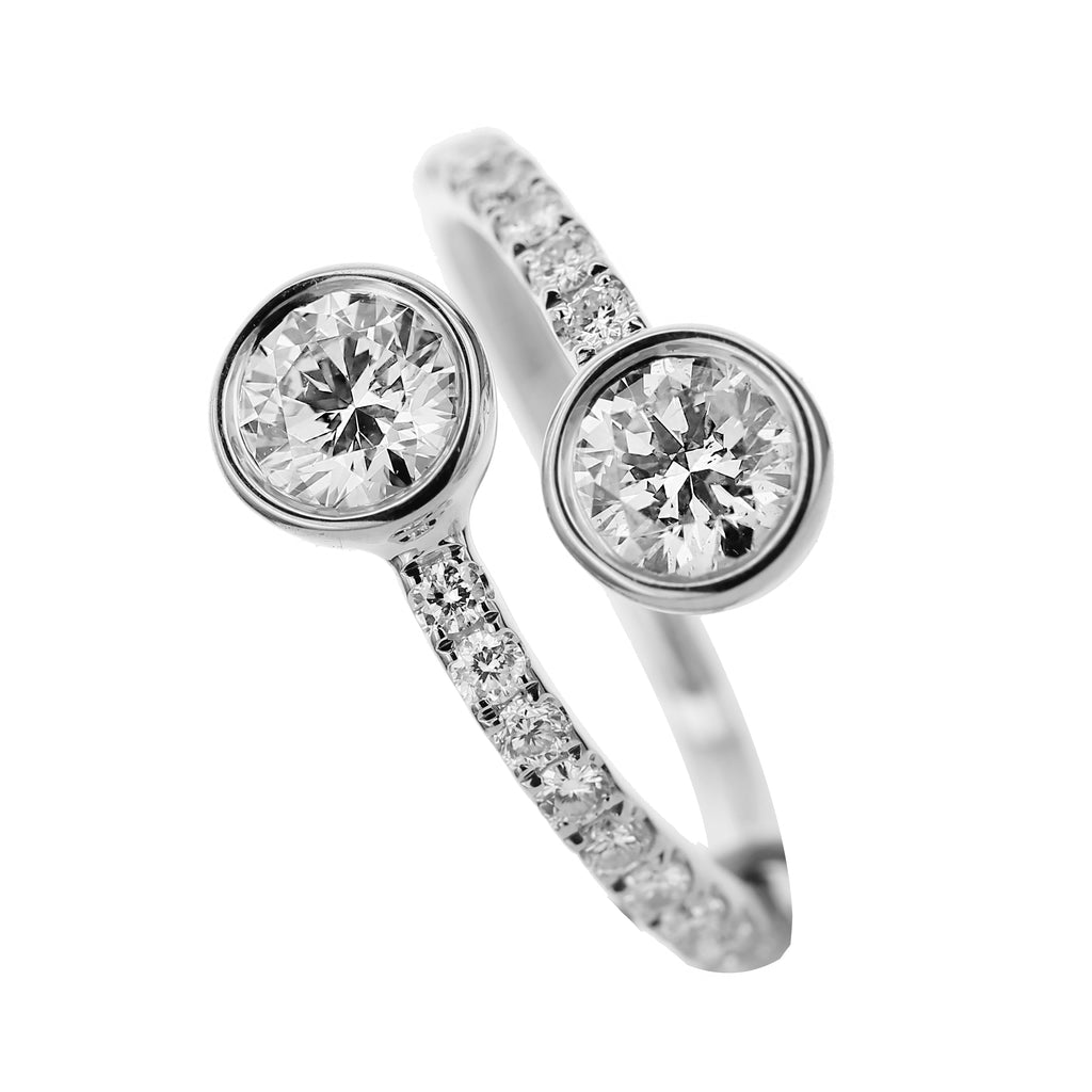 Round Diamond Ring-White