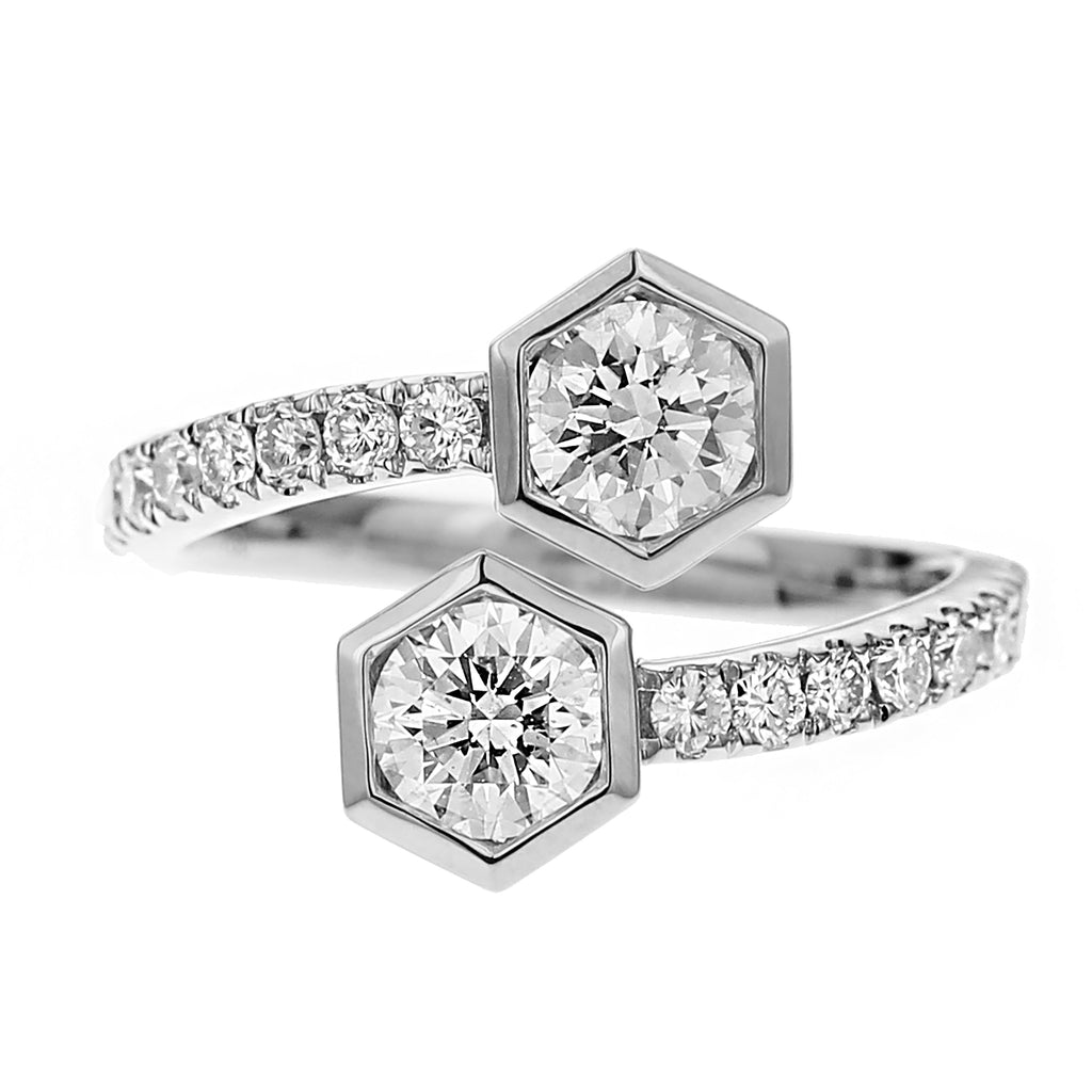 Round Diamond Ring-White
