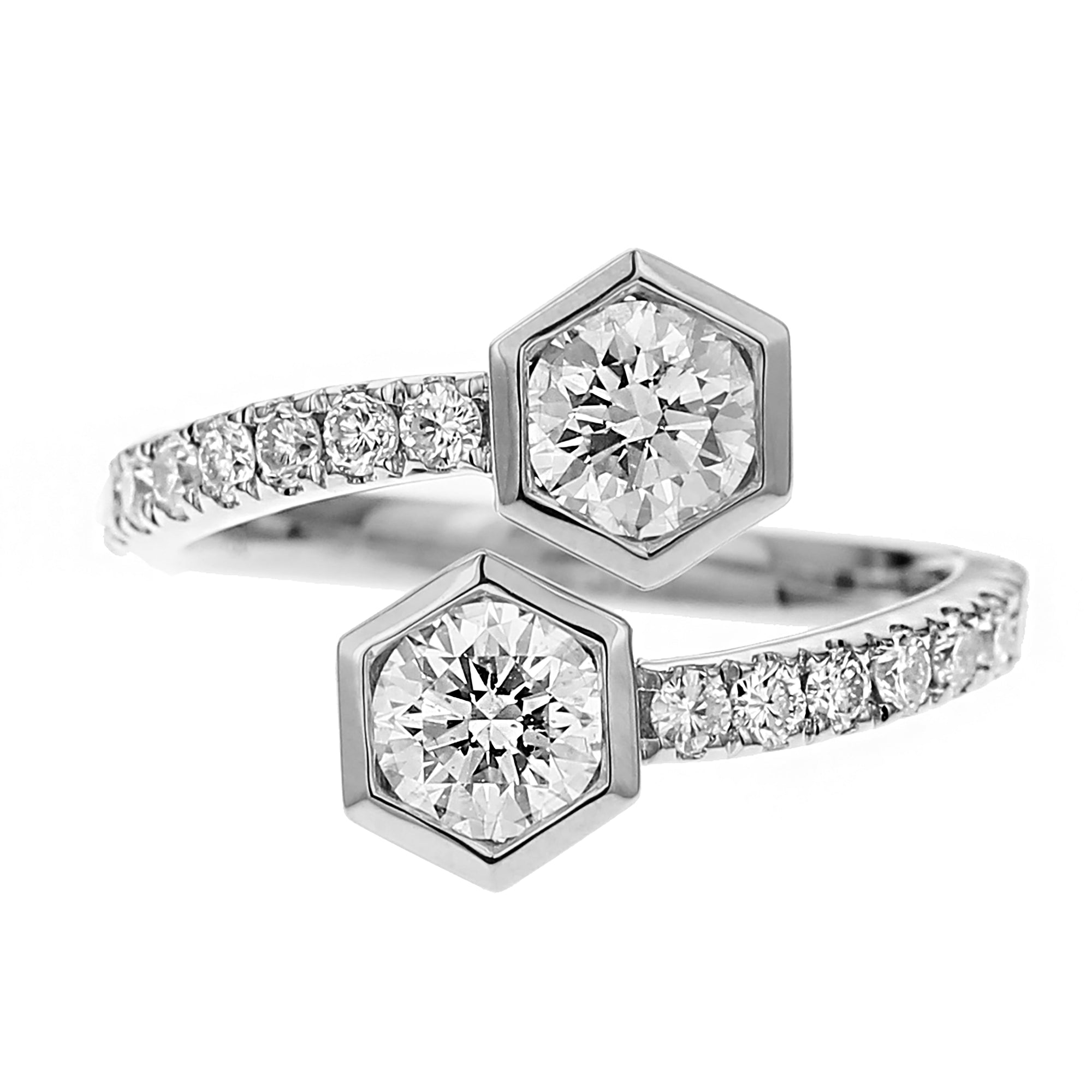Round Diamond Ring-White