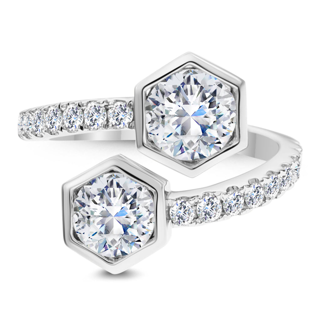 Round Diamond Ring-White