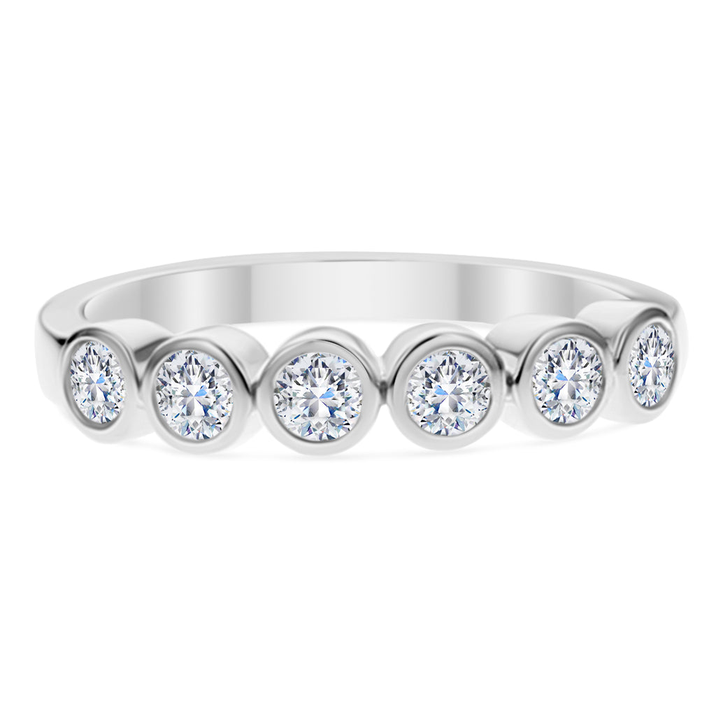 Round Diamond Ring-White