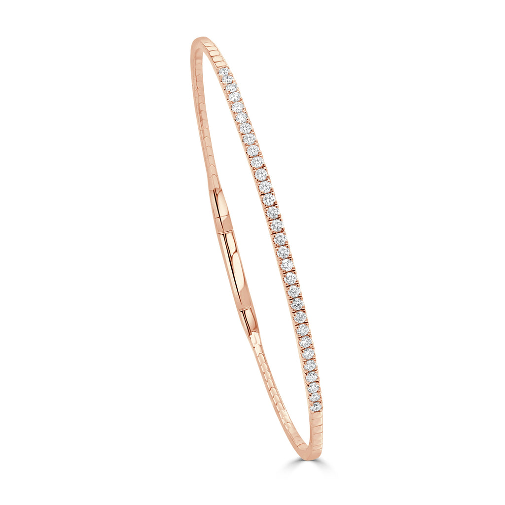 Diamond Flexible Bangle, 14K