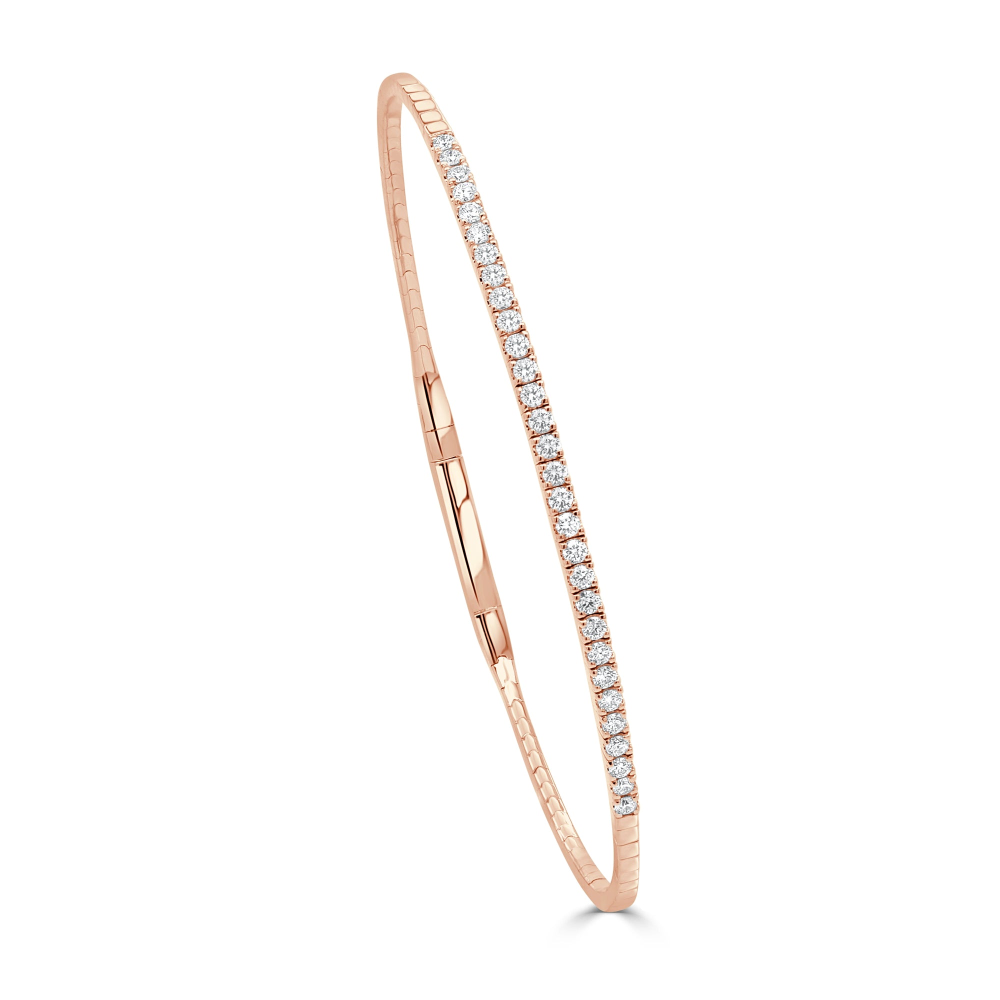 Diamond Flexible Bangle, 14K