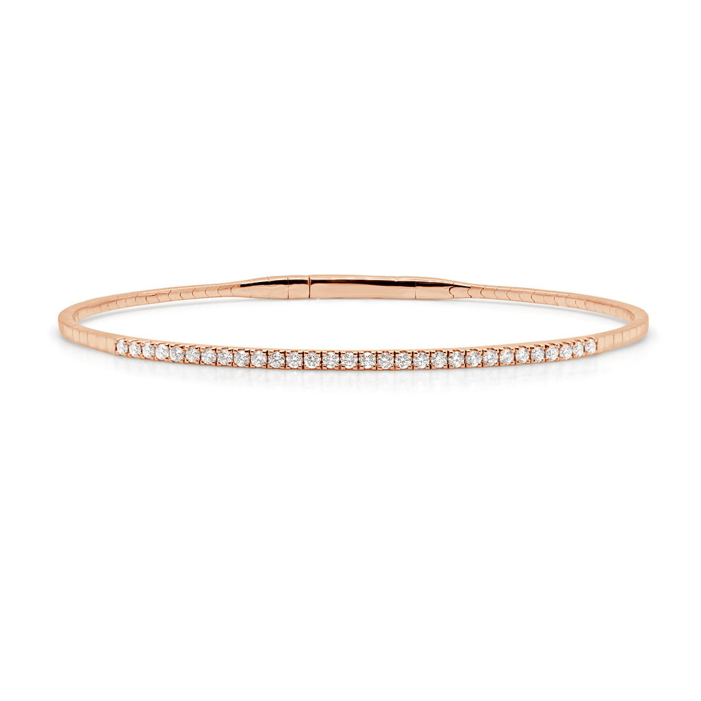 Diamond Flexible Bangle, 14K