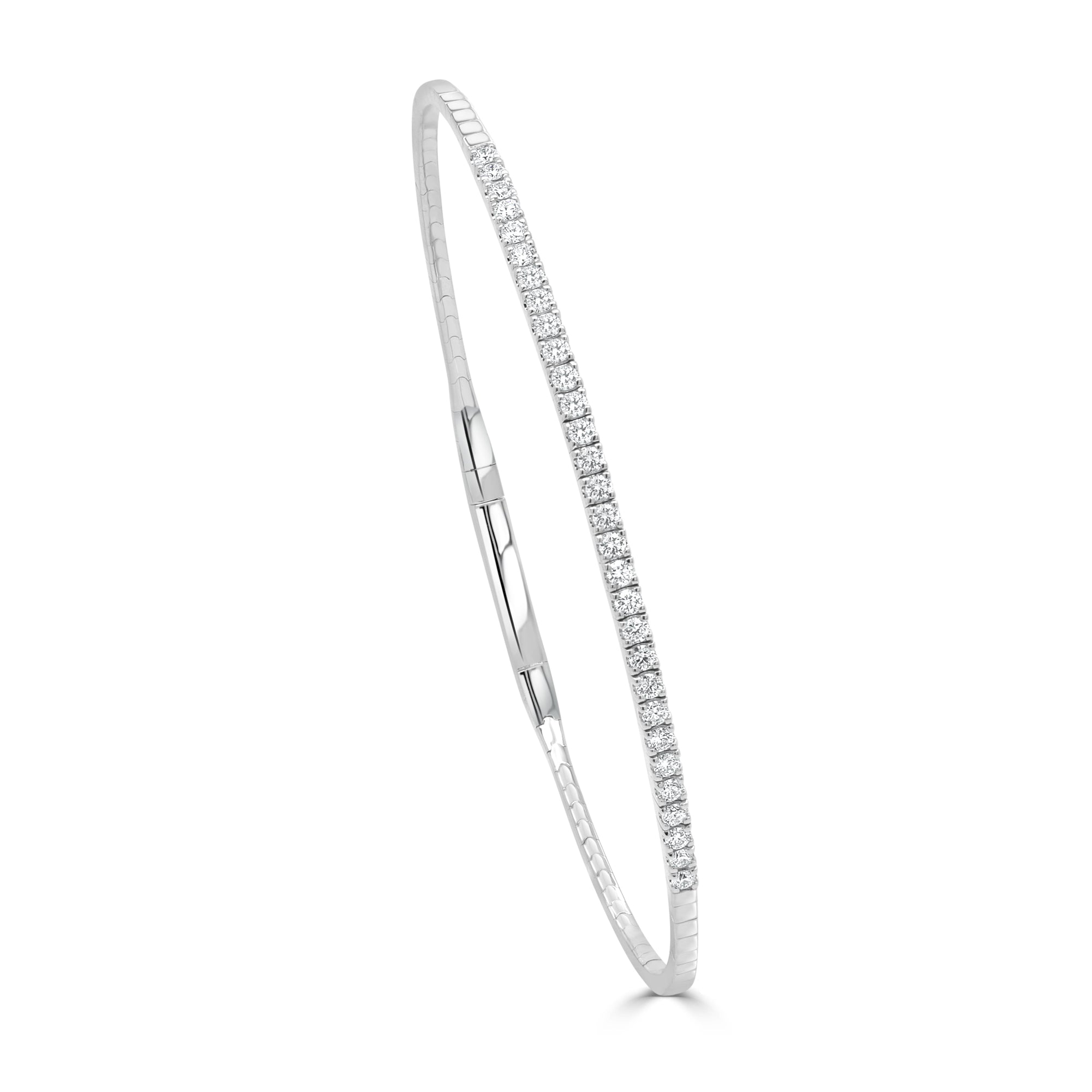 Diamond Flexible Bangle, 14K