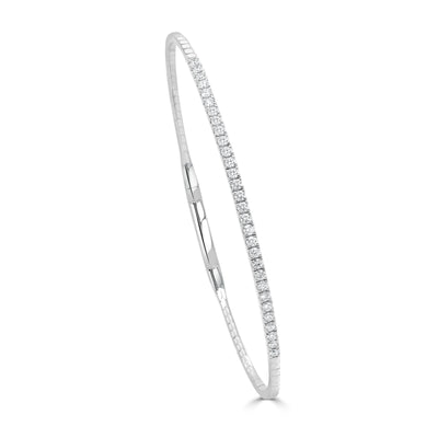 Diamond Flexible Bangle, 14K