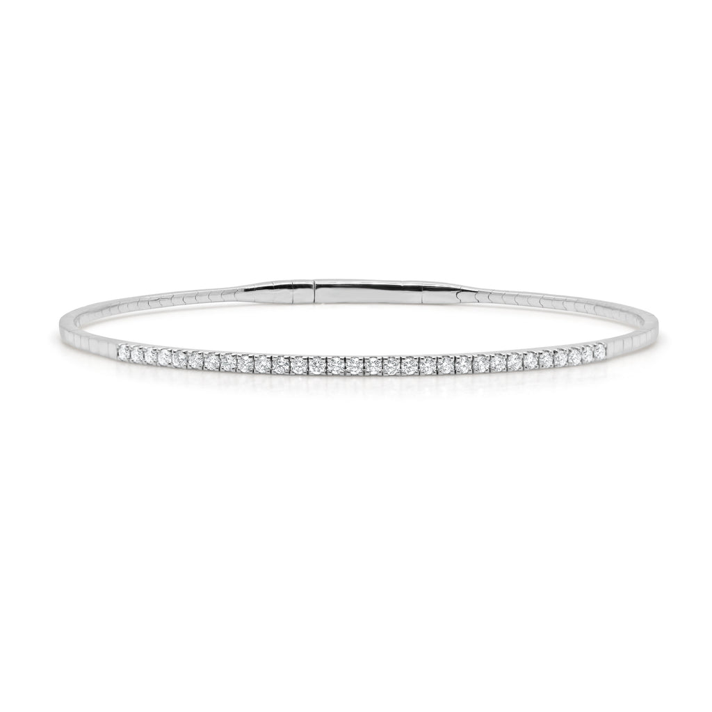 Diamond Flexible Bangle, 14K