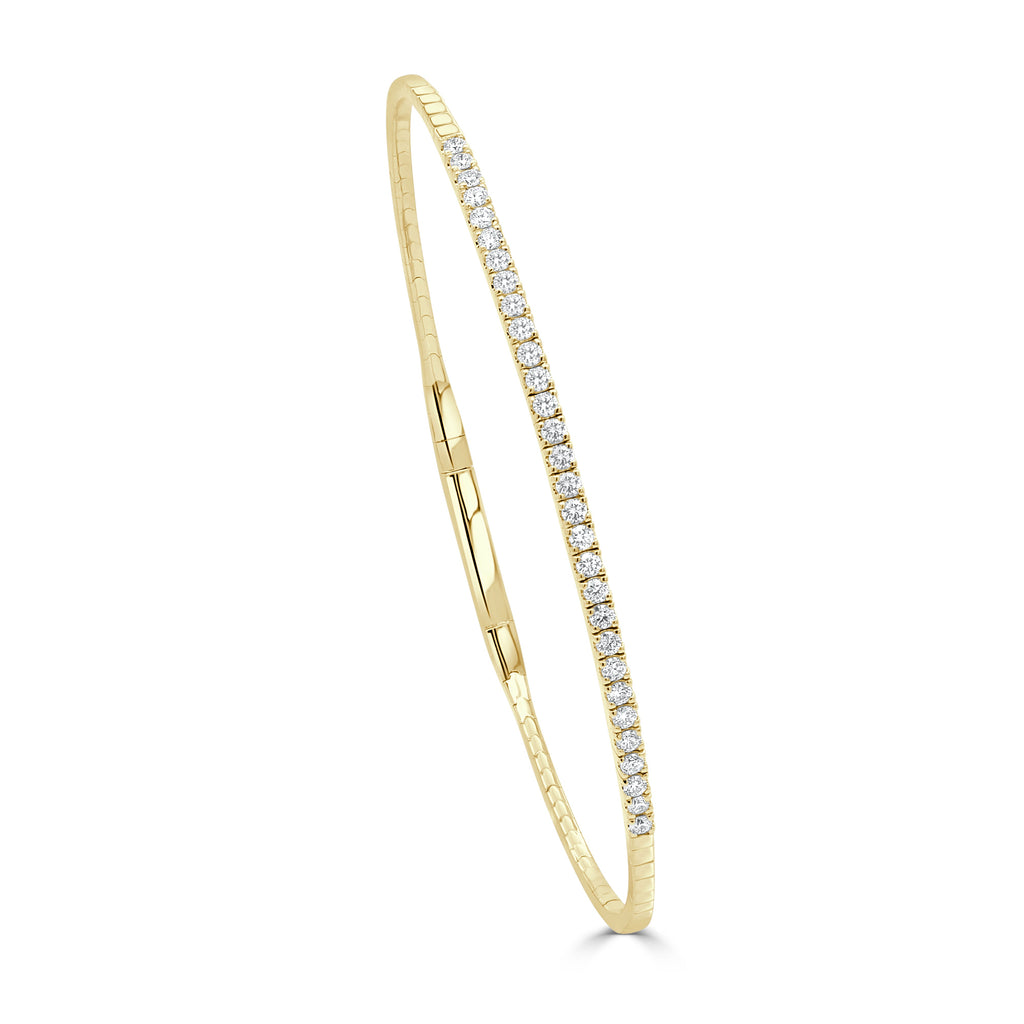 Diamond Flexible Bangle, 14K