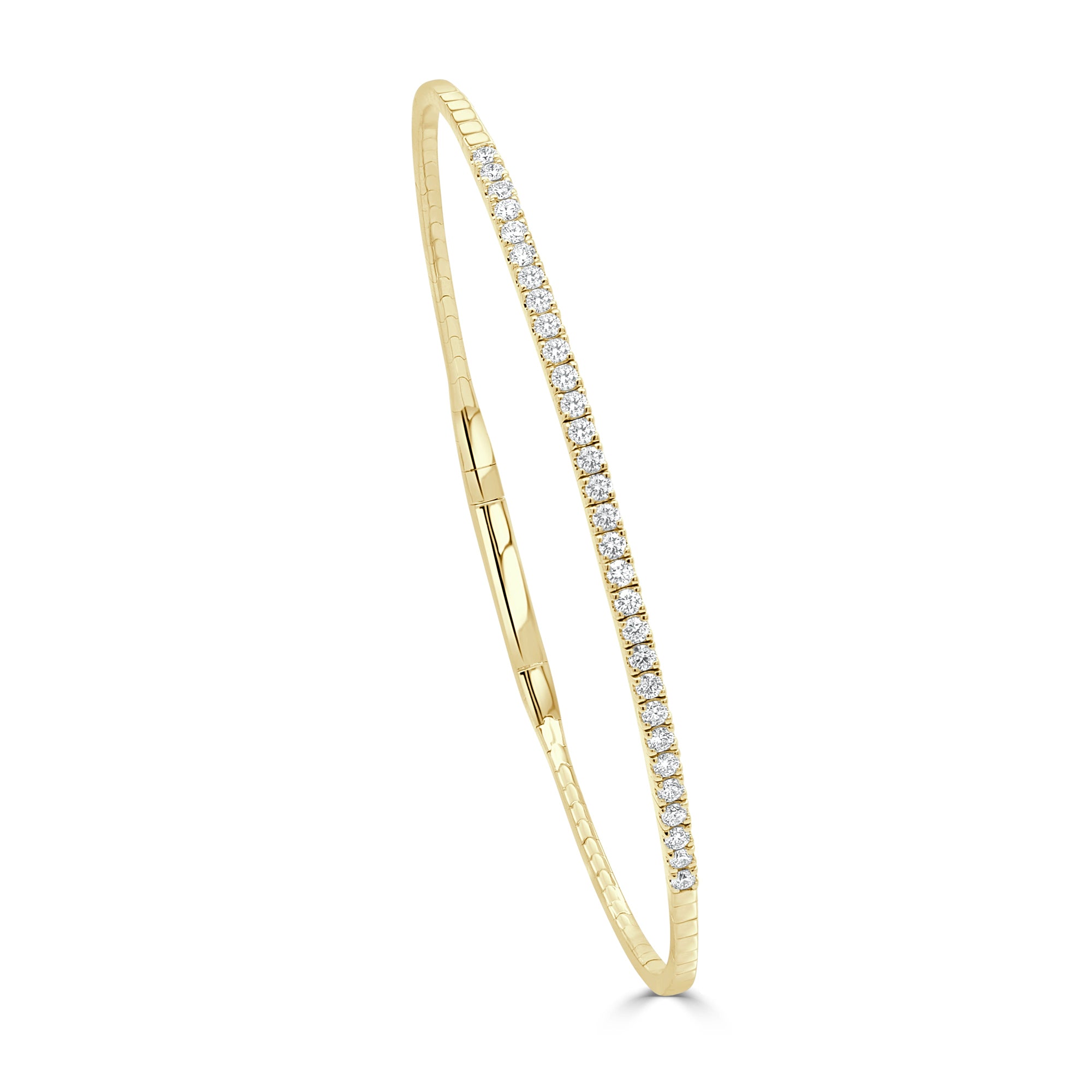 Diamond Flexible Bangle, 14K