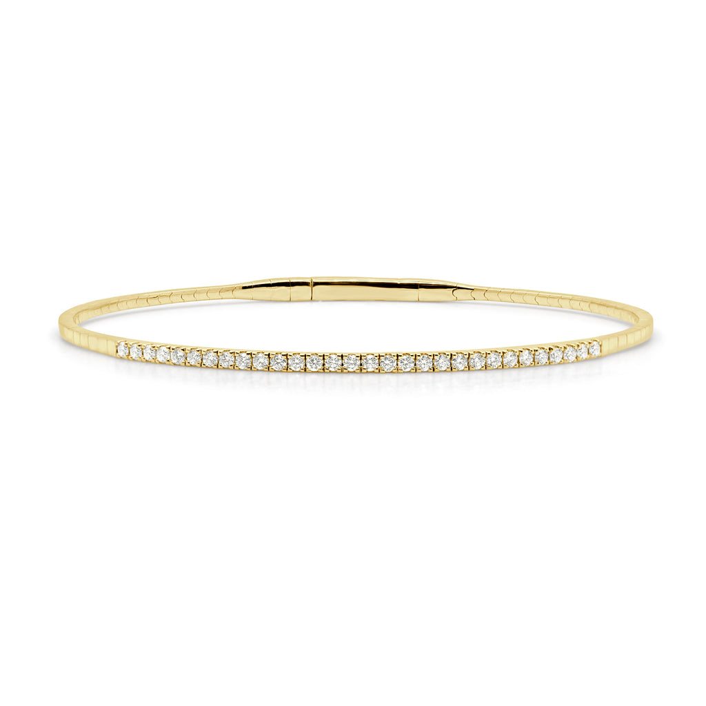 Diamond Flexible Bangle, 14K