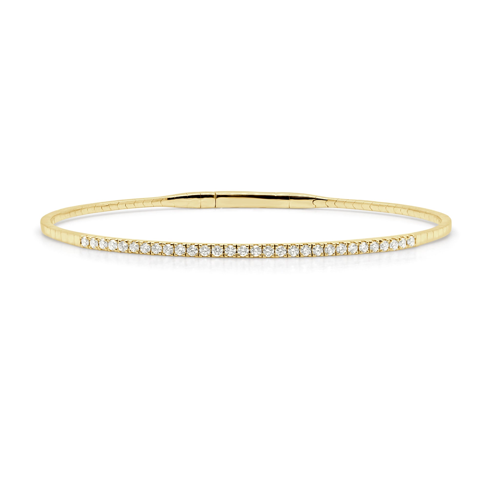 Diamond Flexible Bangle, 14K