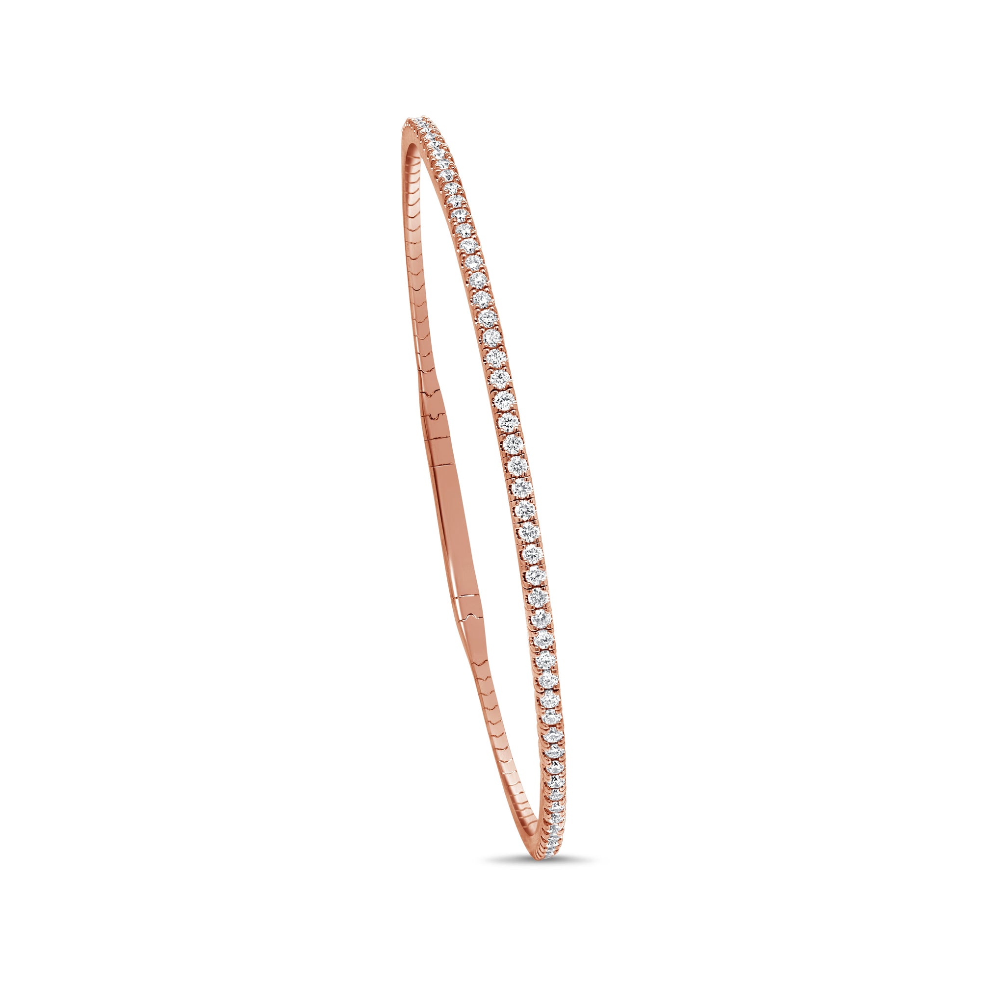 Diamond Flexible Bangle, 14K