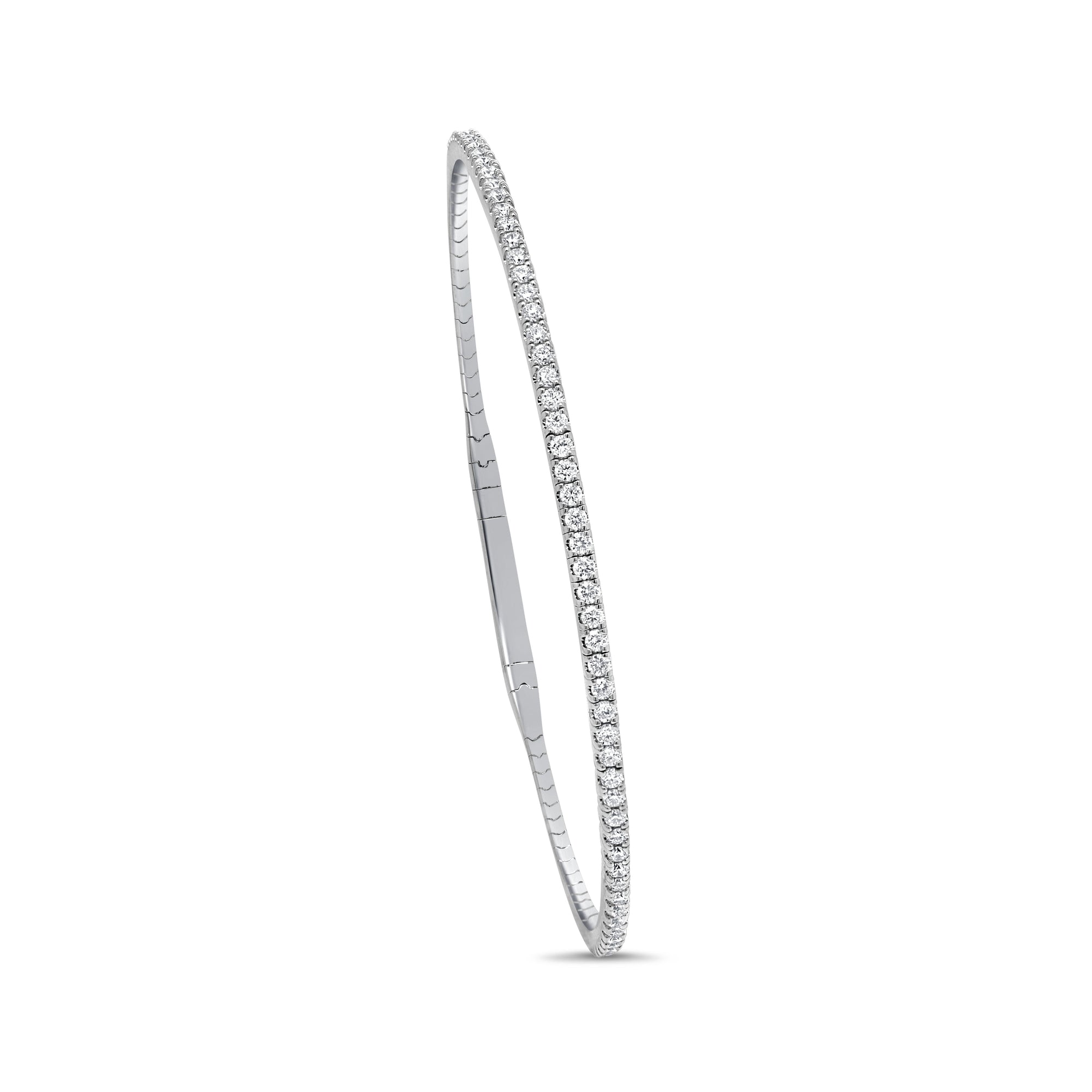 Diamond Flexible Bangle, 14K