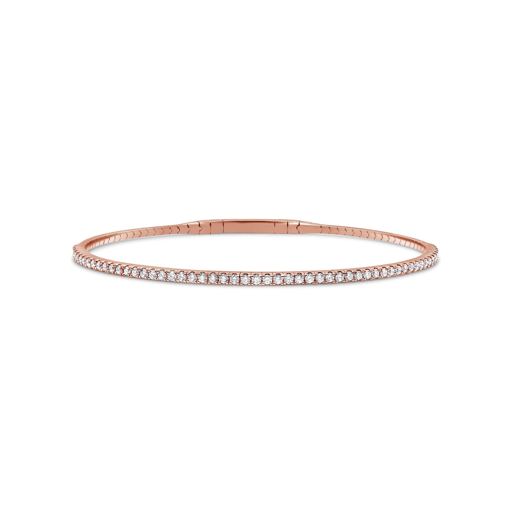 Diamond Flexible Bangle, 14K