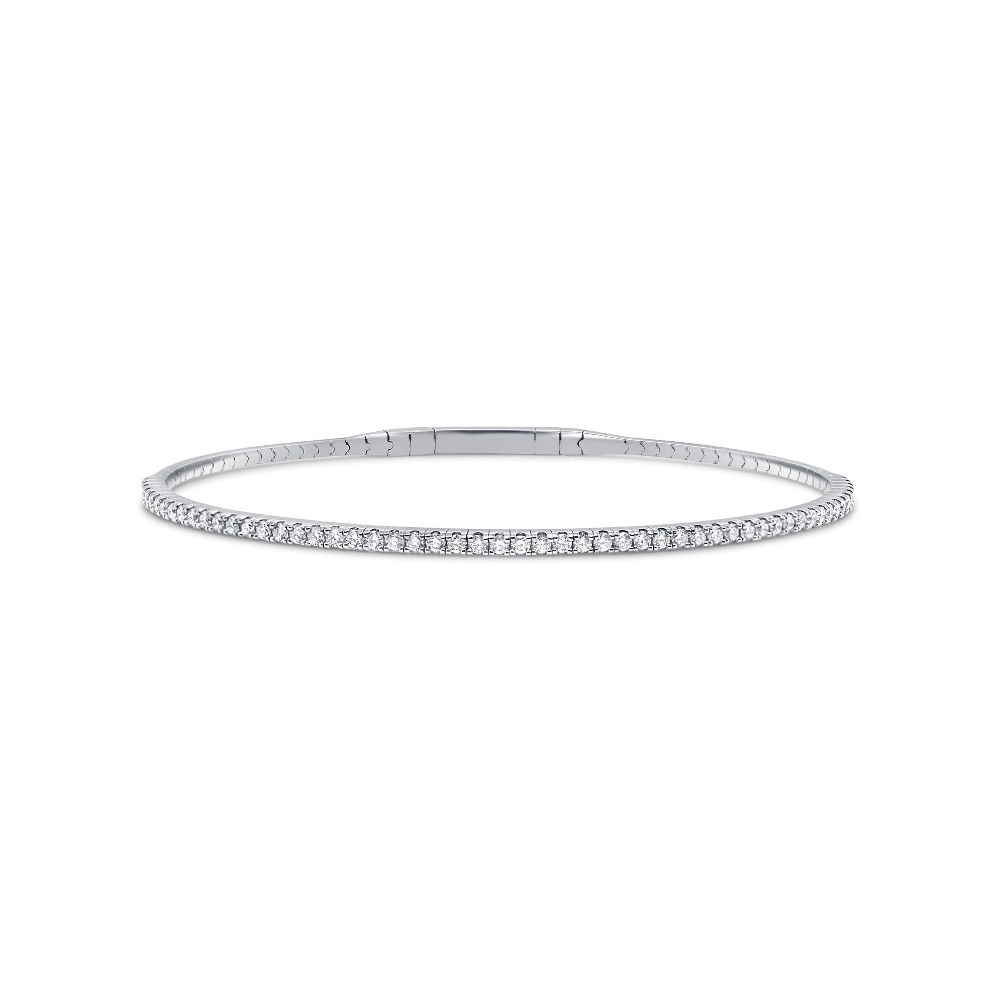 Diamond Flexible Bangle, 14K