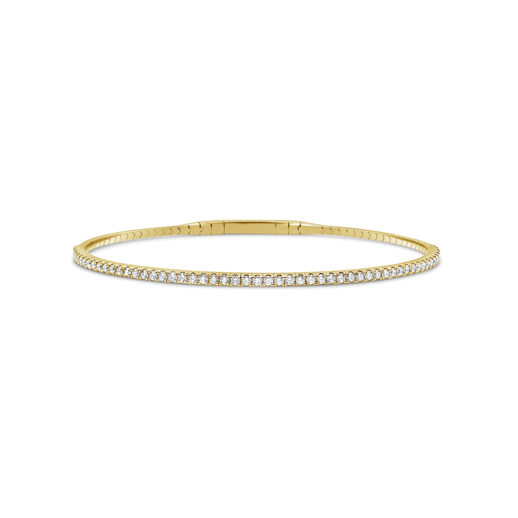 Diamond Flexible Bangle, 14K