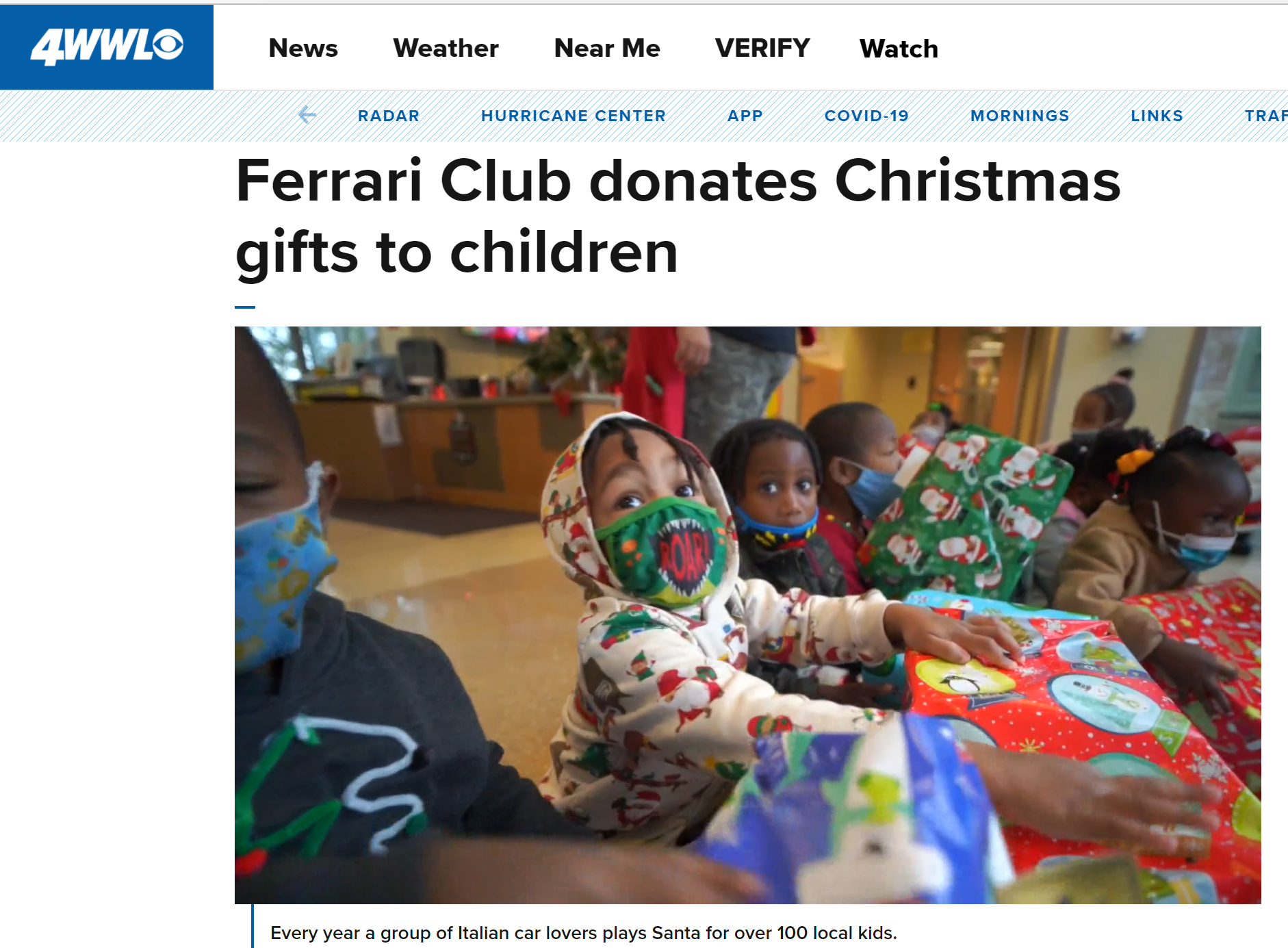 Ferrari Toy Drive New Orleans – 4WWL News