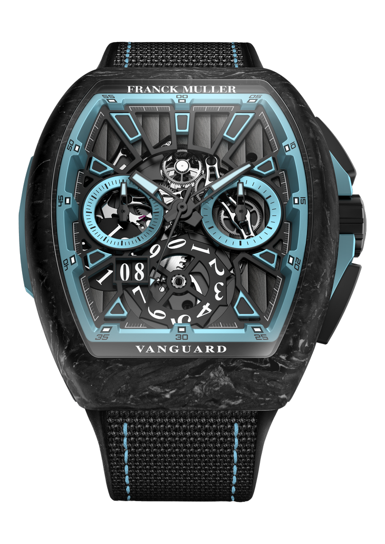 Vanguard, Krypton Racing Skeleton Grande Date, V 45 CC GD SQT RCG KRYPTON 2 CARBONE NR (BL)