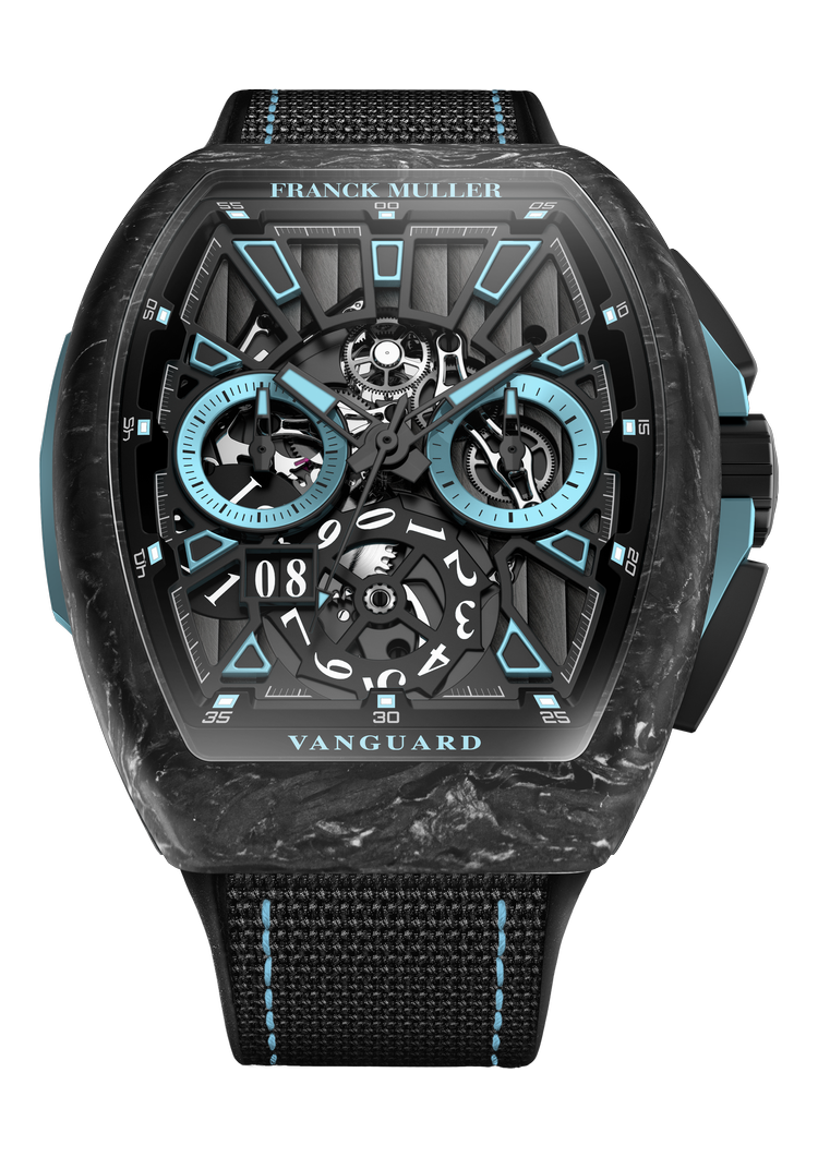 Vanguard, Krypton Racing Skeleton Grande Date, V 45 CC GD SQT RCG KRYPTON 2 CARBONE NR (BL)