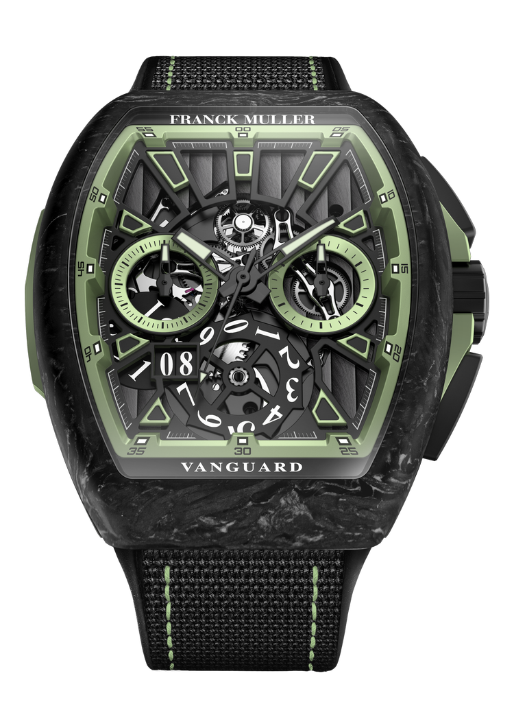 Vanguard, Krypton Racing Skeleton Grande Date, V 45 CC GD SQT RCG KRYPTON 2 CARBONE NR (VE)