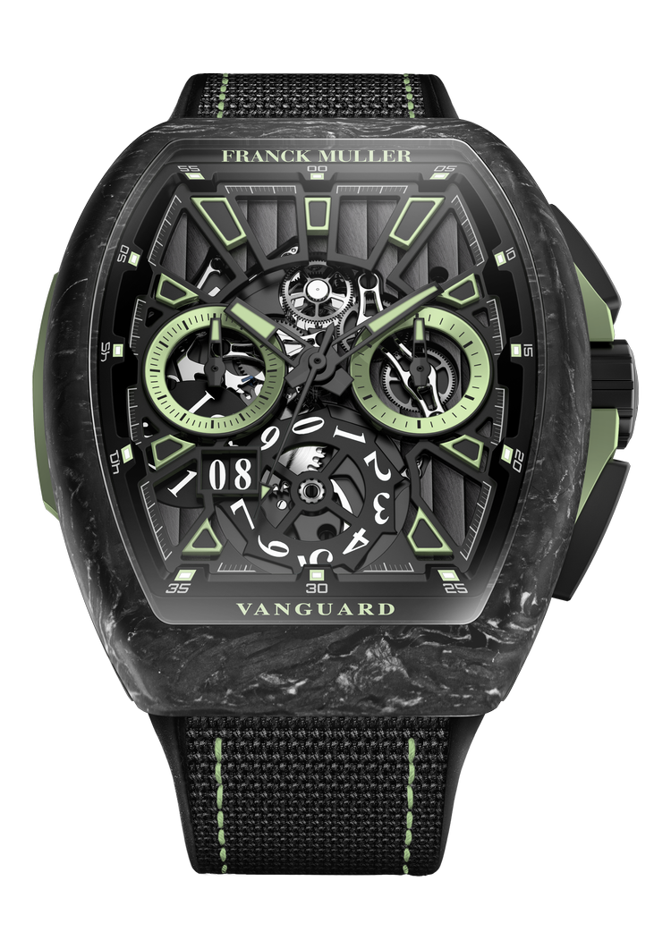 Vanguard, Krypton Racing Skeleton Grande Date, V 45 CC GD SQT RCG KRYPTON 2 CARBONE NR (VE)