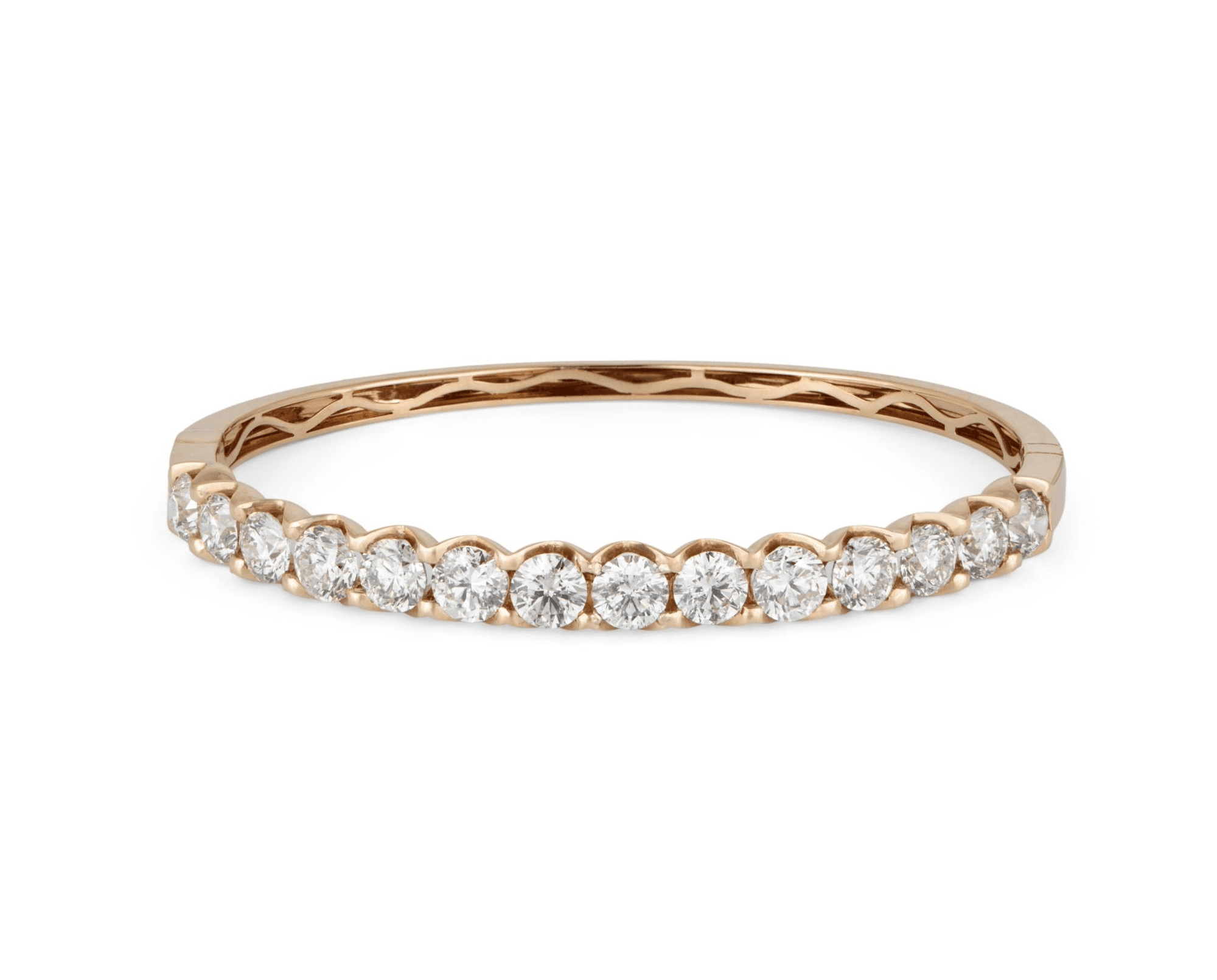 Seven Carat Bangle In Rose Gold