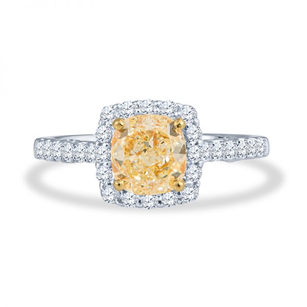 Fancy Yellow Diamond Engagement Ring